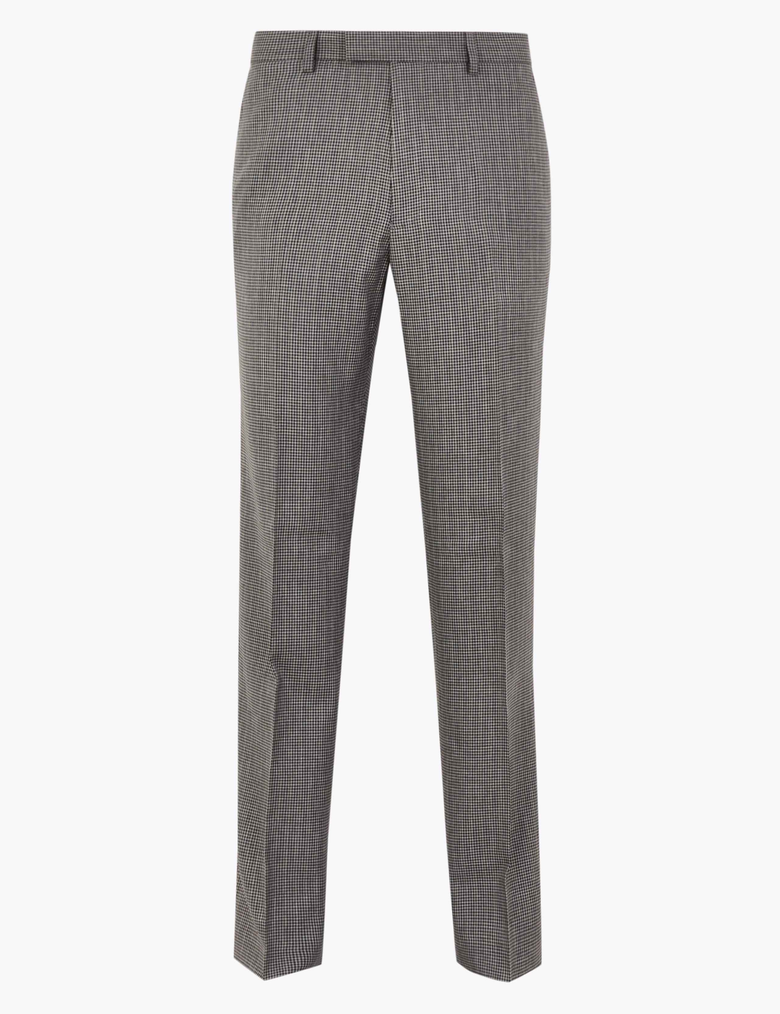 Regular Fit Puppytooth Trousers 2 of 6