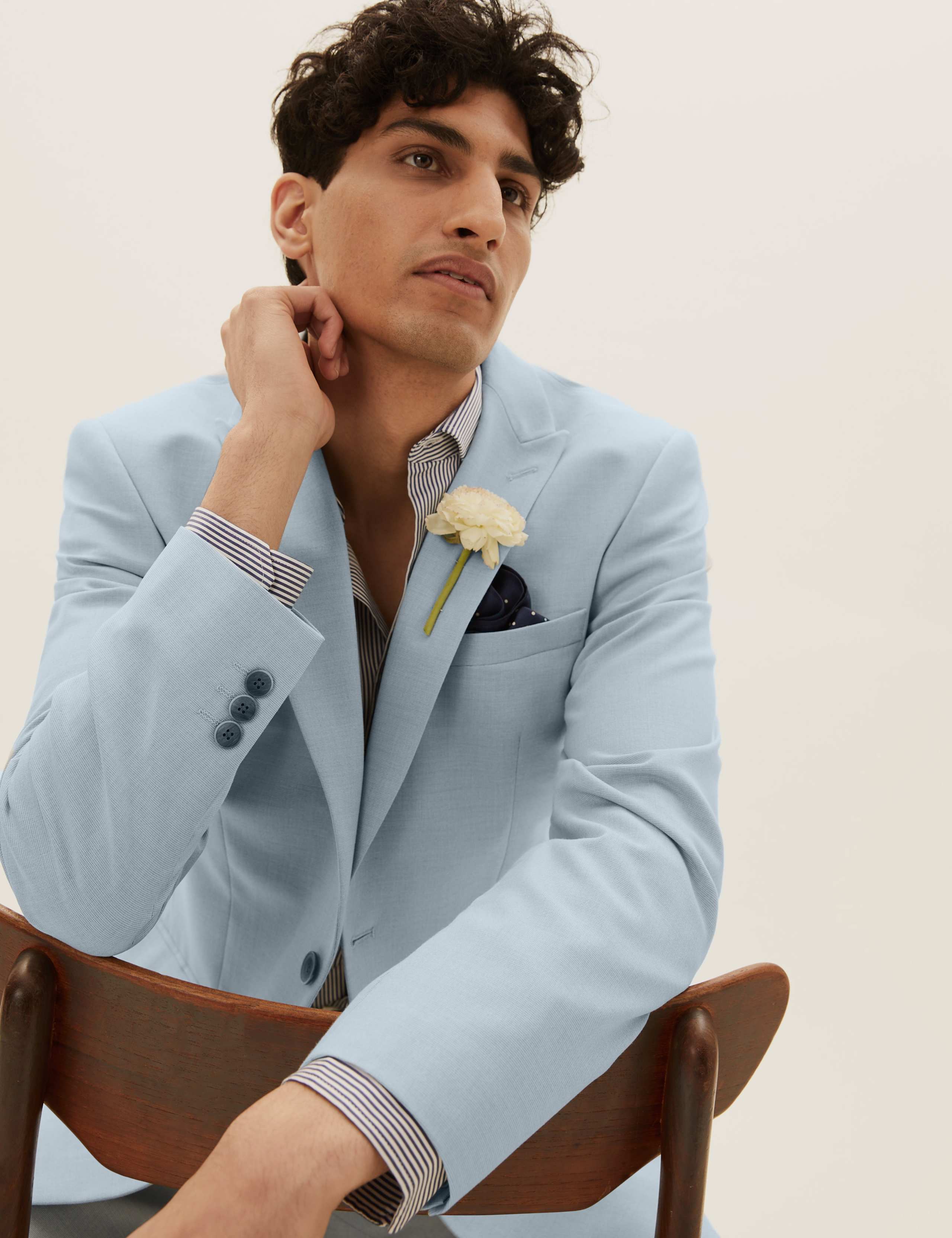 Pastel Slim Fit Jacket with Stretch 1 of 9