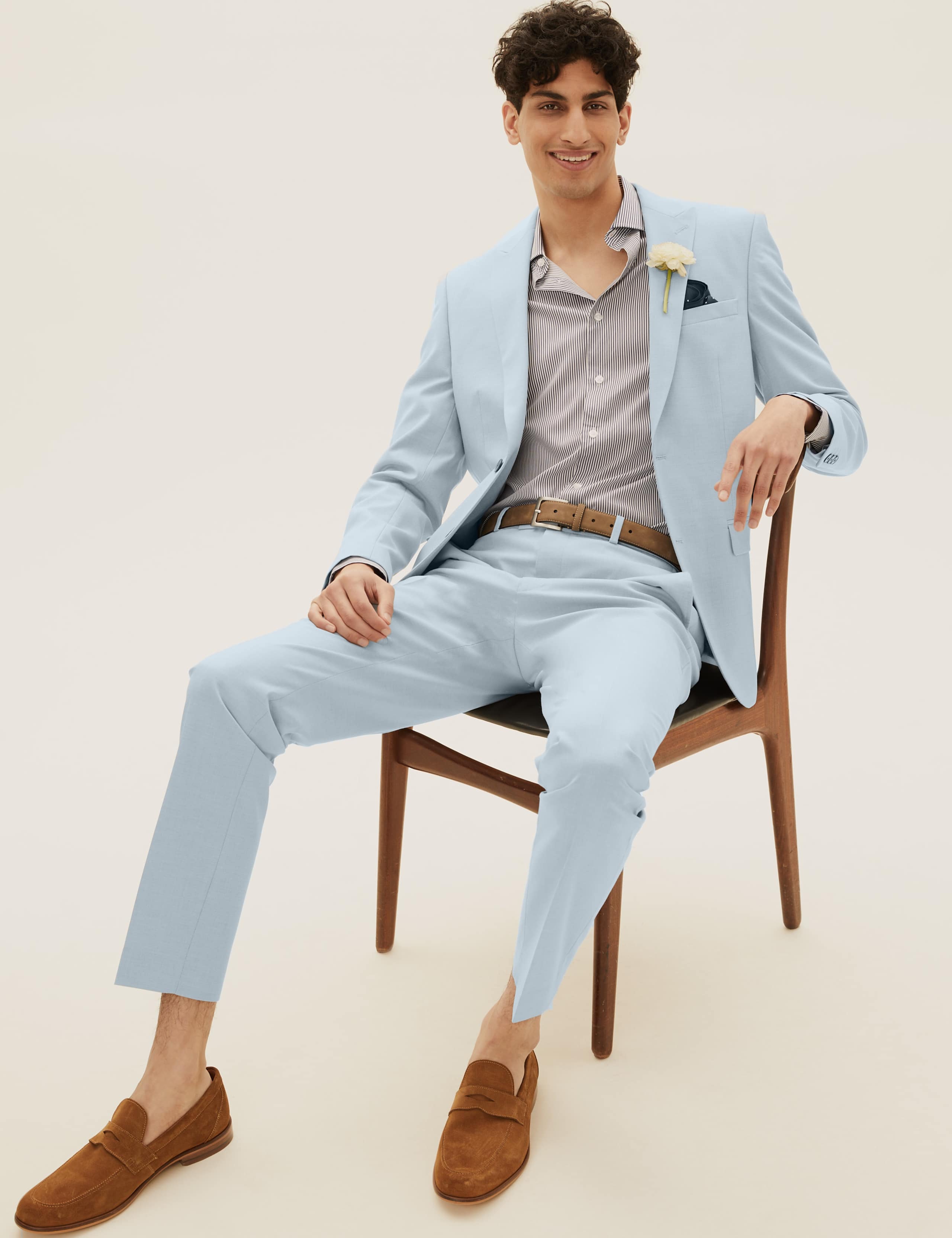 Pastel Slim Fit Jacket with Stretch 3 of 9