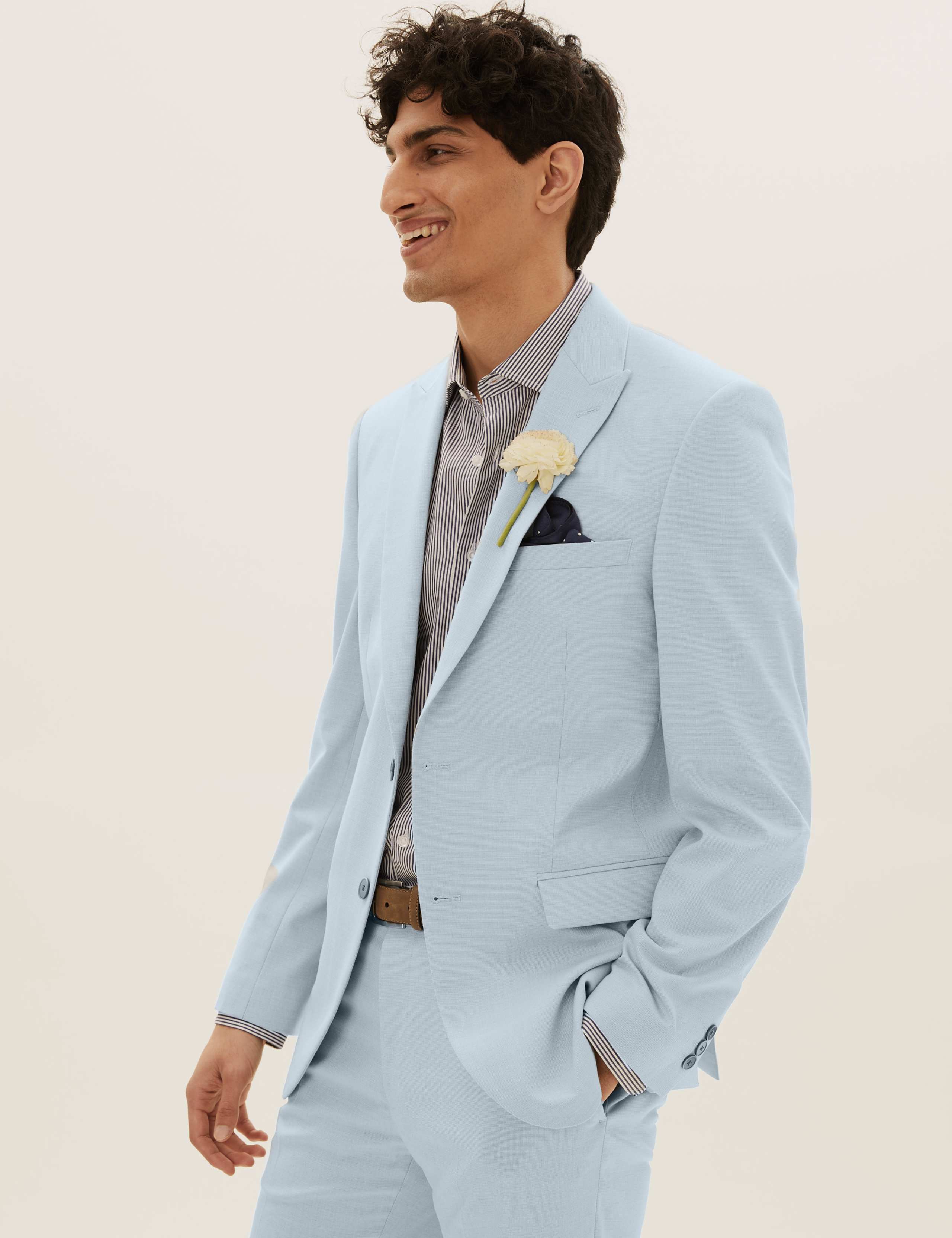 Pastel Slim Fit Jacket with Stretch 4 of 9