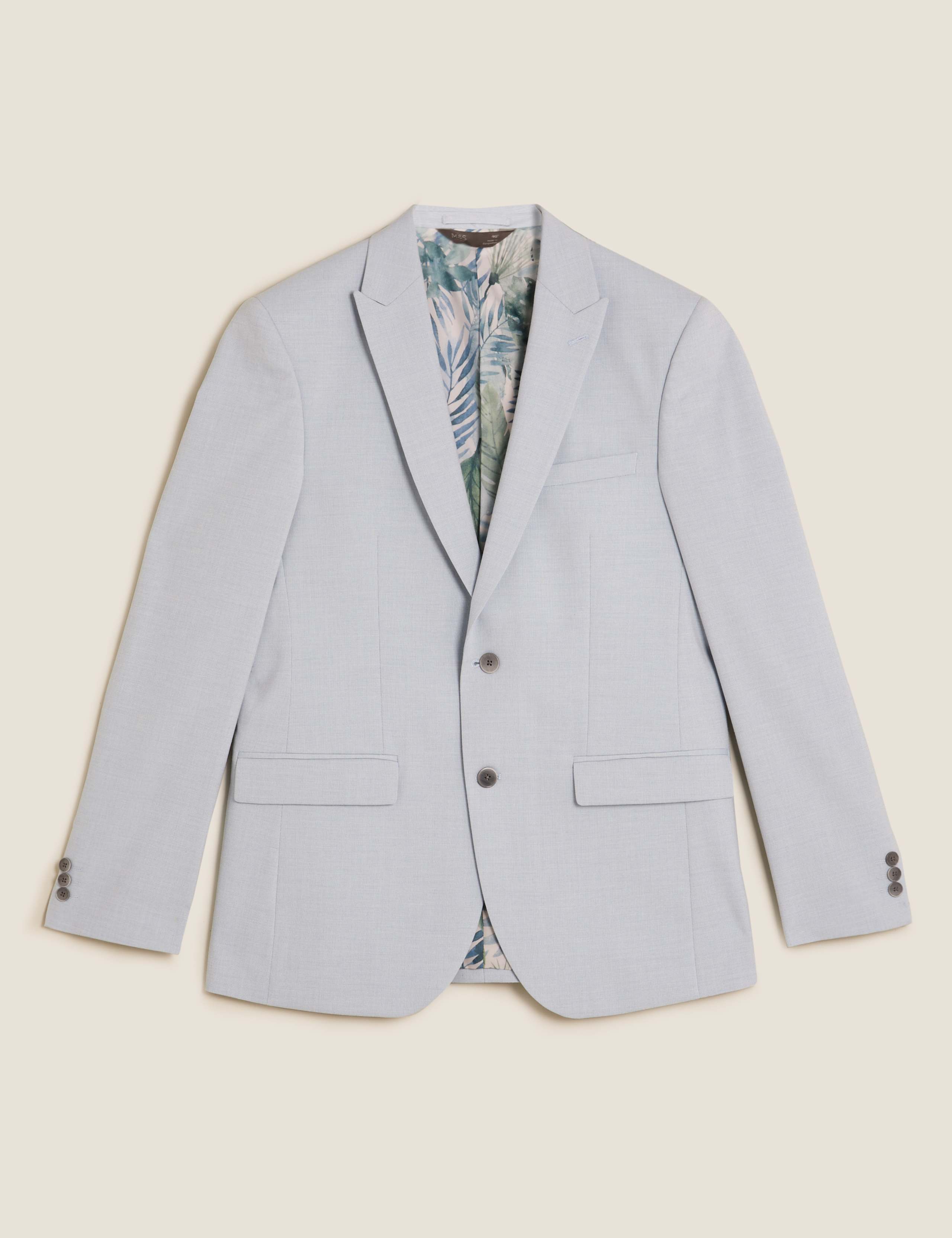 Pastel Slim Fit Jacket with Stretch 2 of 9