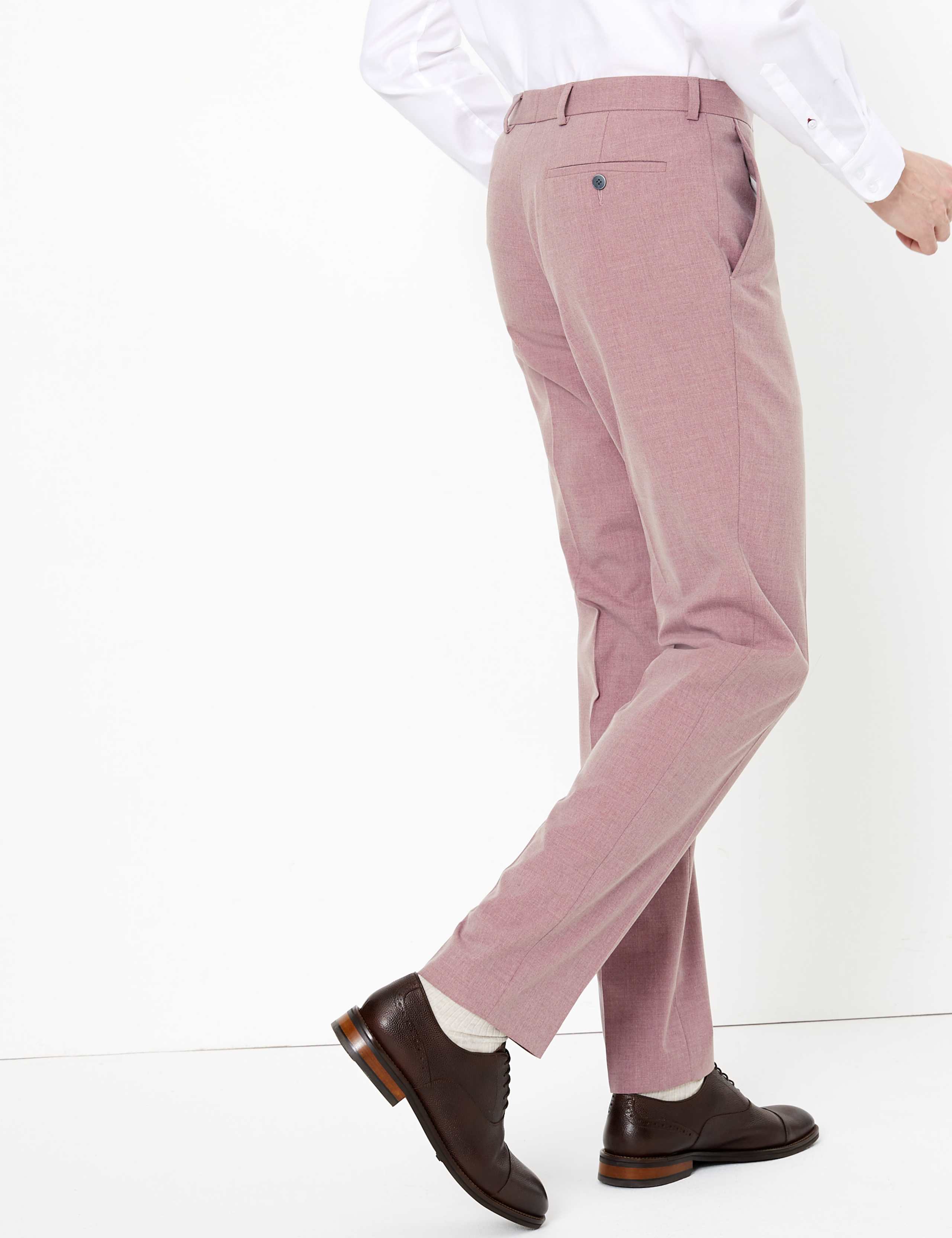 Pastel Slim Fit Trousers with Stretch 4 of 7