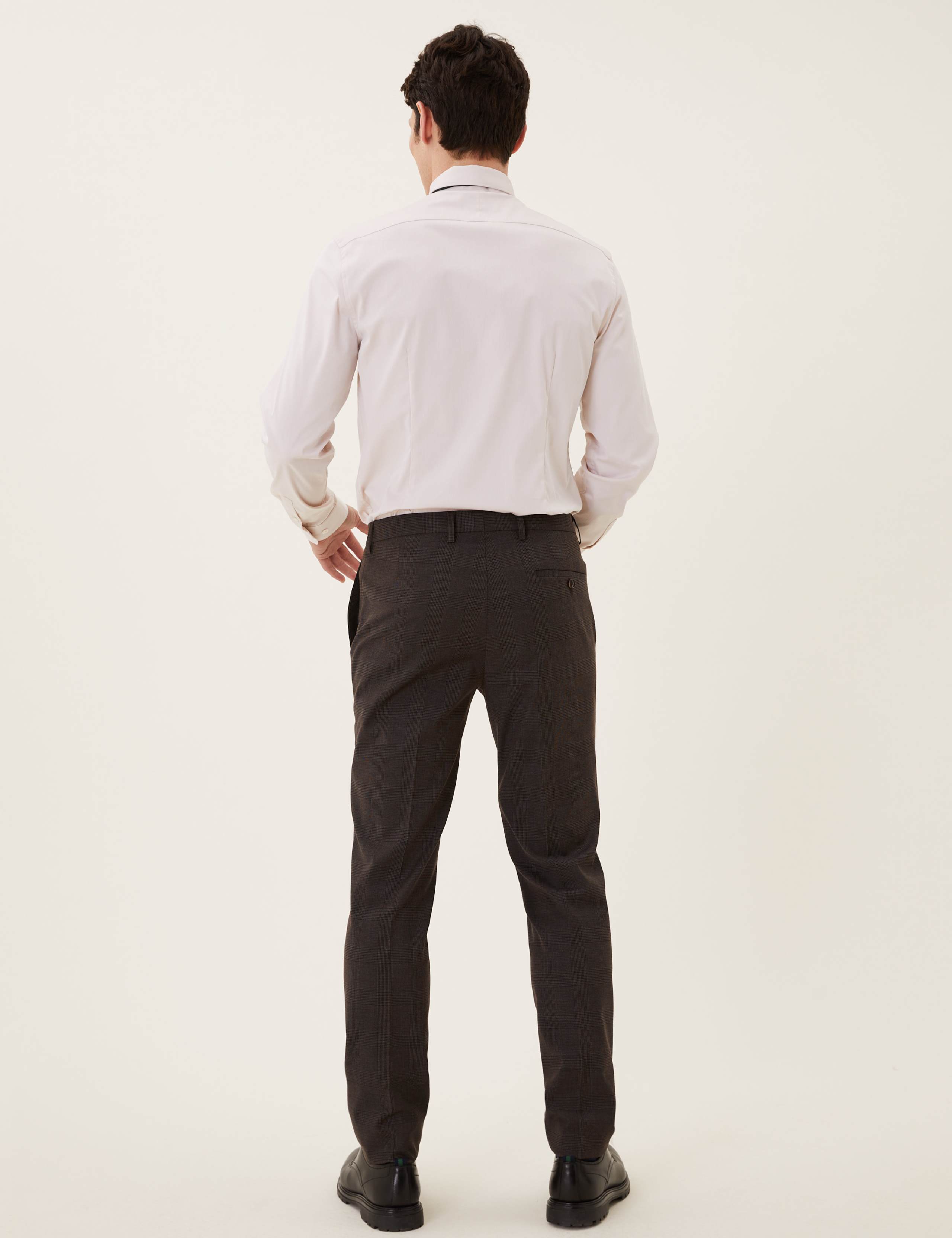 Slim Fit Check Suit Trousers 5 of 7