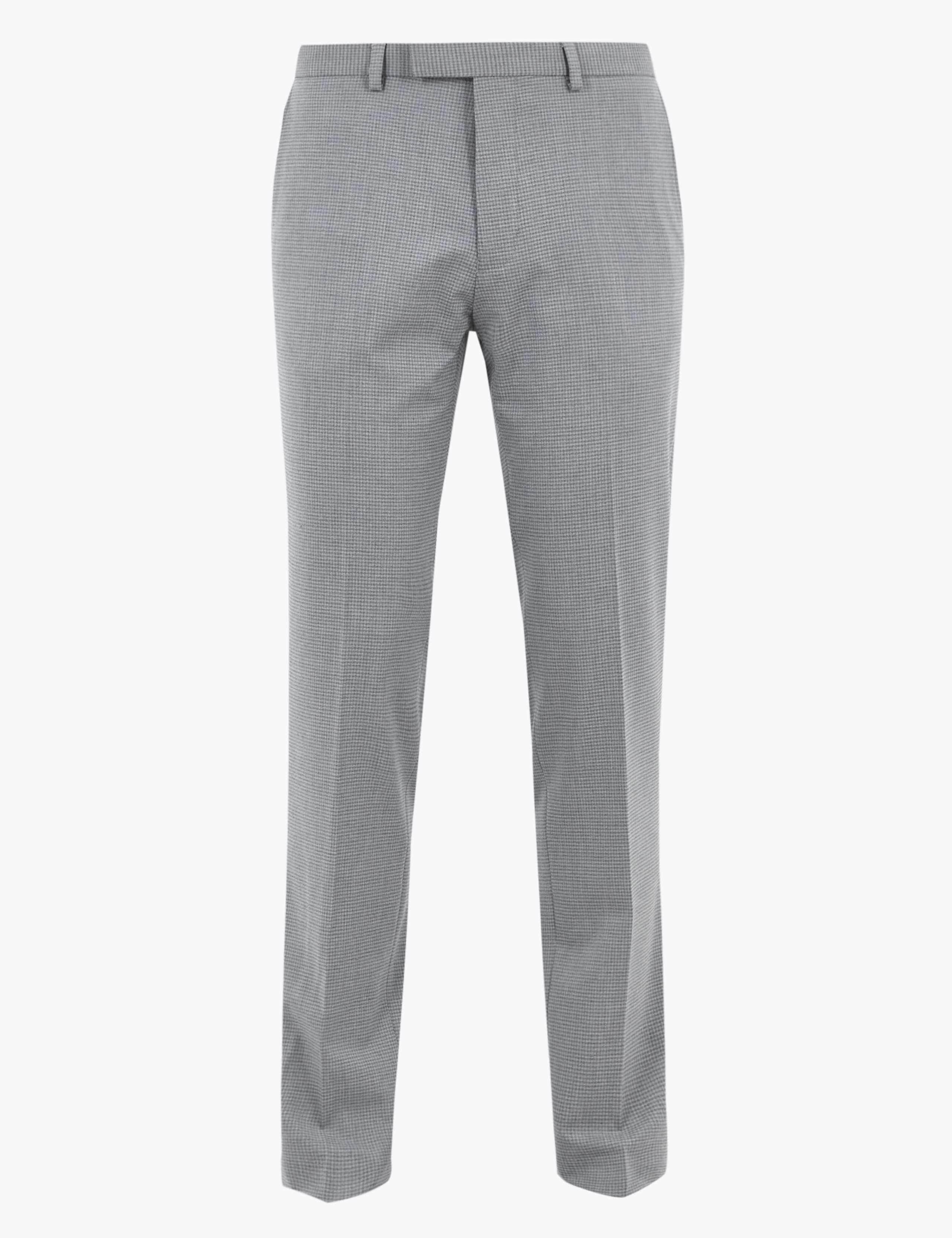 Slim Fit Mini Checked Trousers 2 of 7