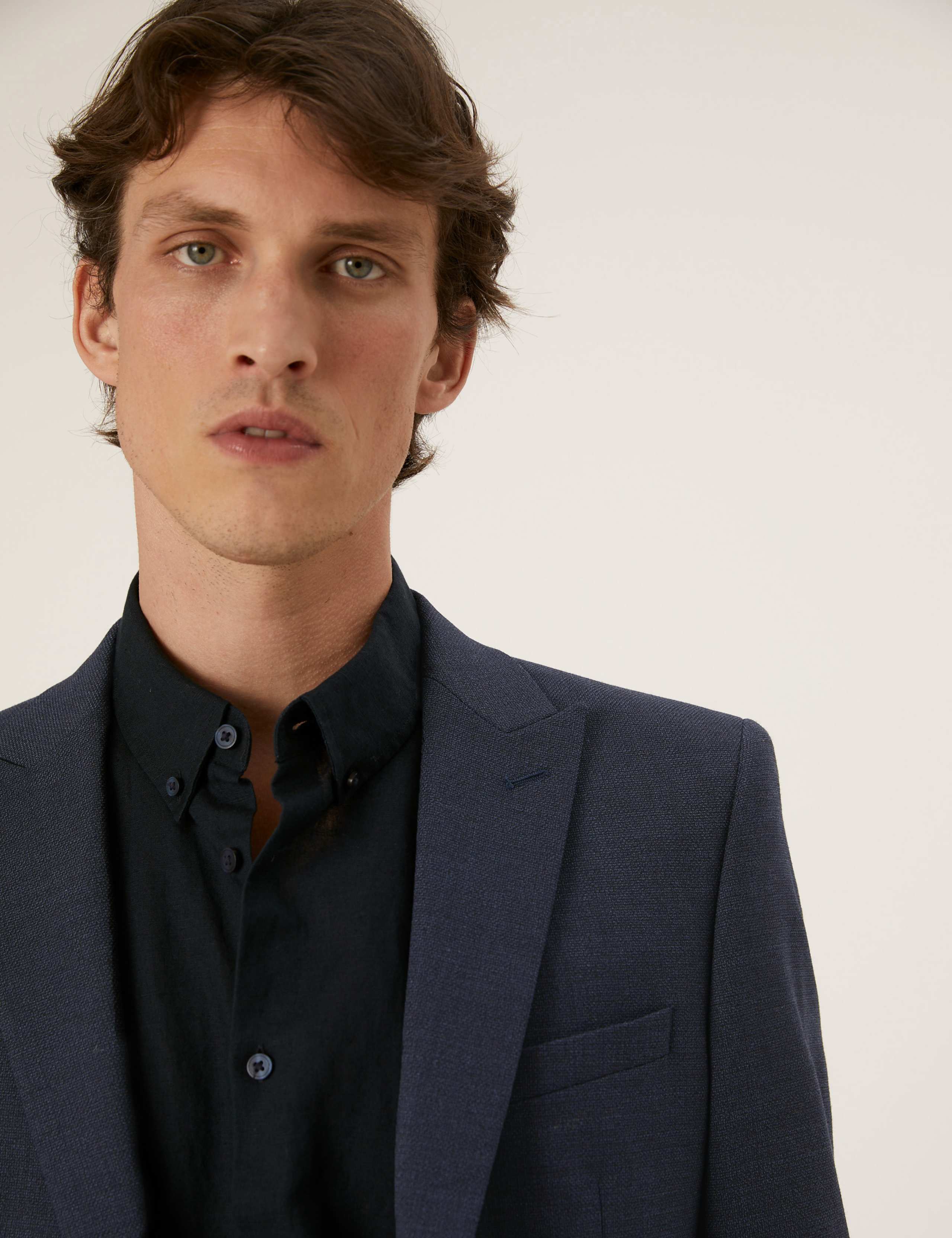 Tailored Fit Textured Jacket 1 of 8