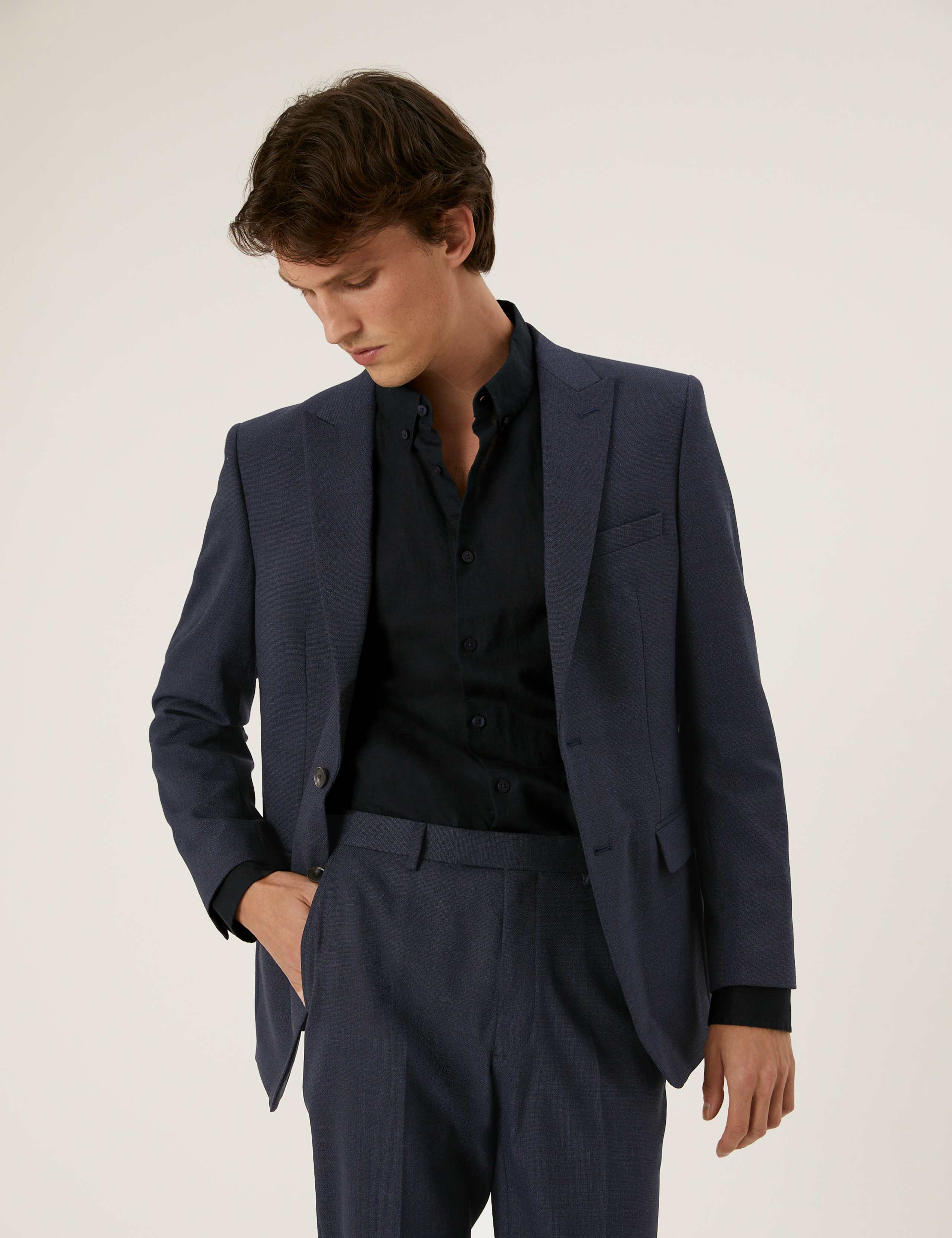Tailored Fit Textured Jacket 6 of 8