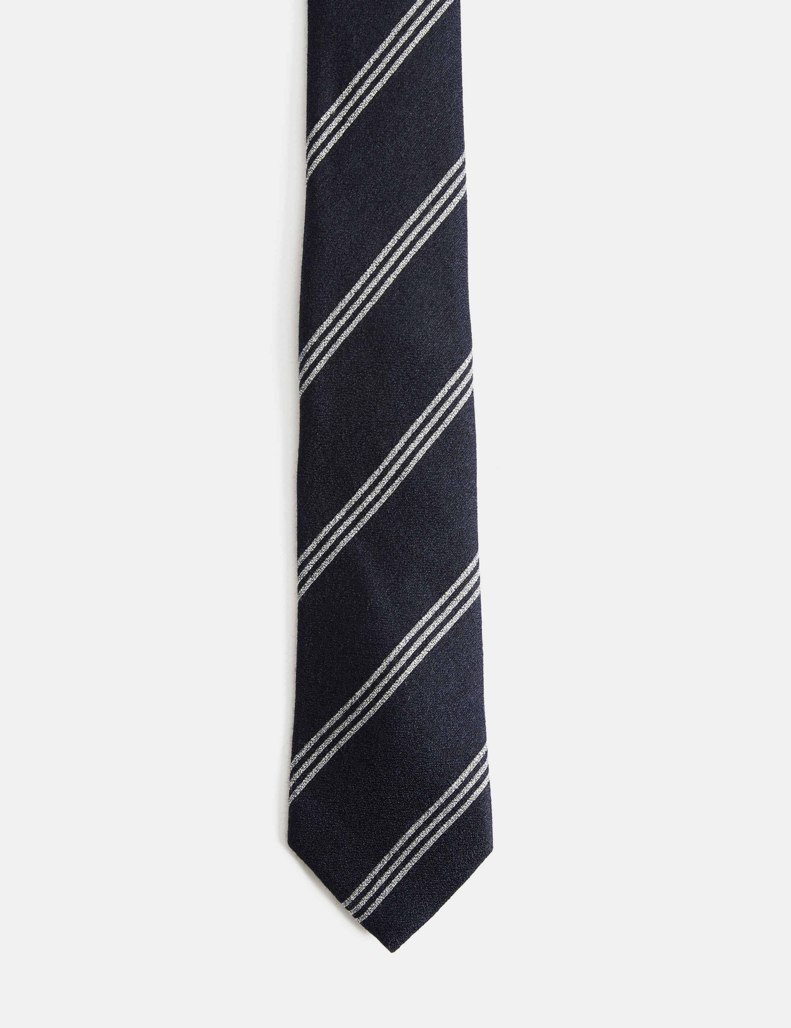 Wool Rich Triple Stripe Tie 2 of 2