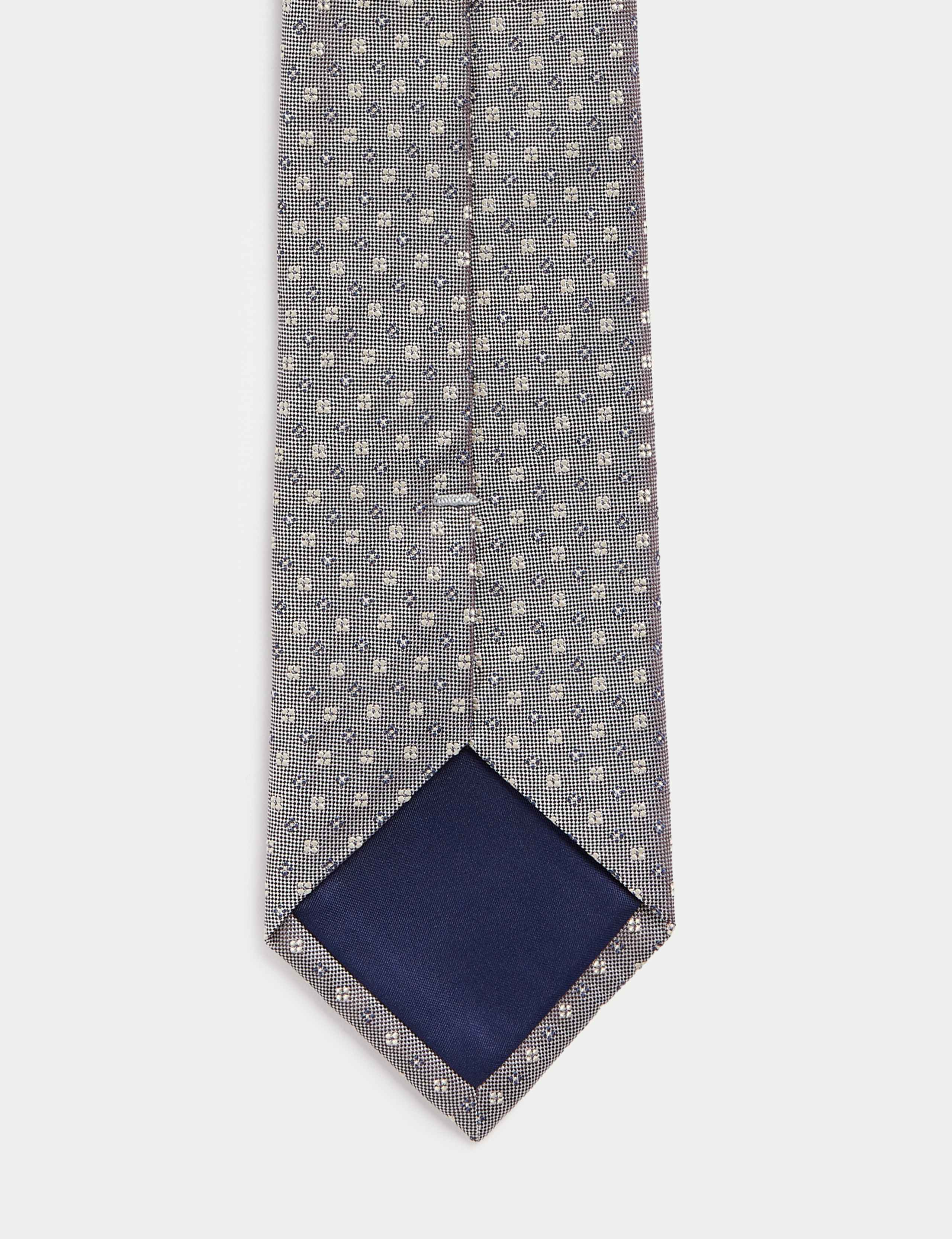 Pure Silk Geometric Tie 2 of 2