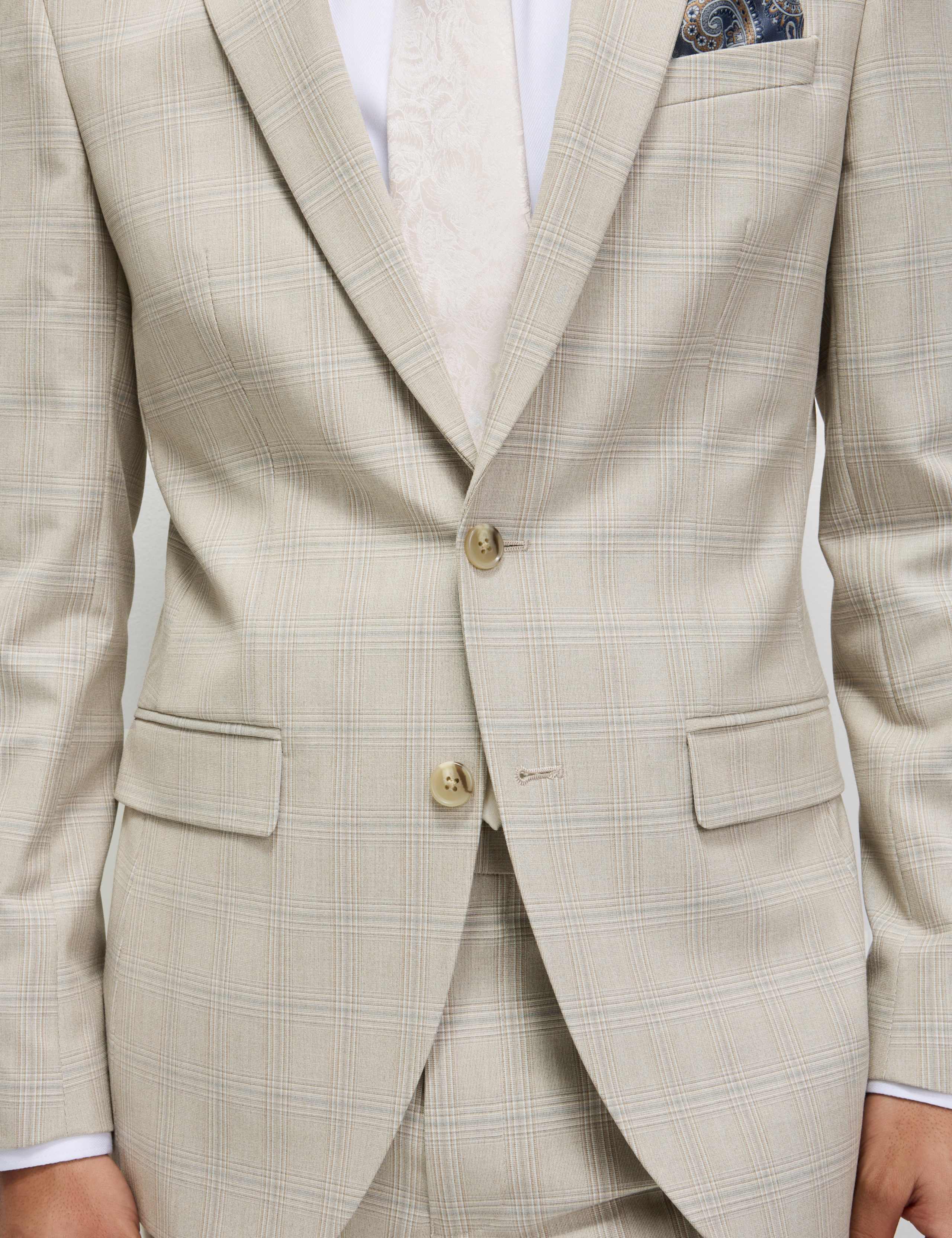 Slim Fit Check Suit Jacket 4 of 7