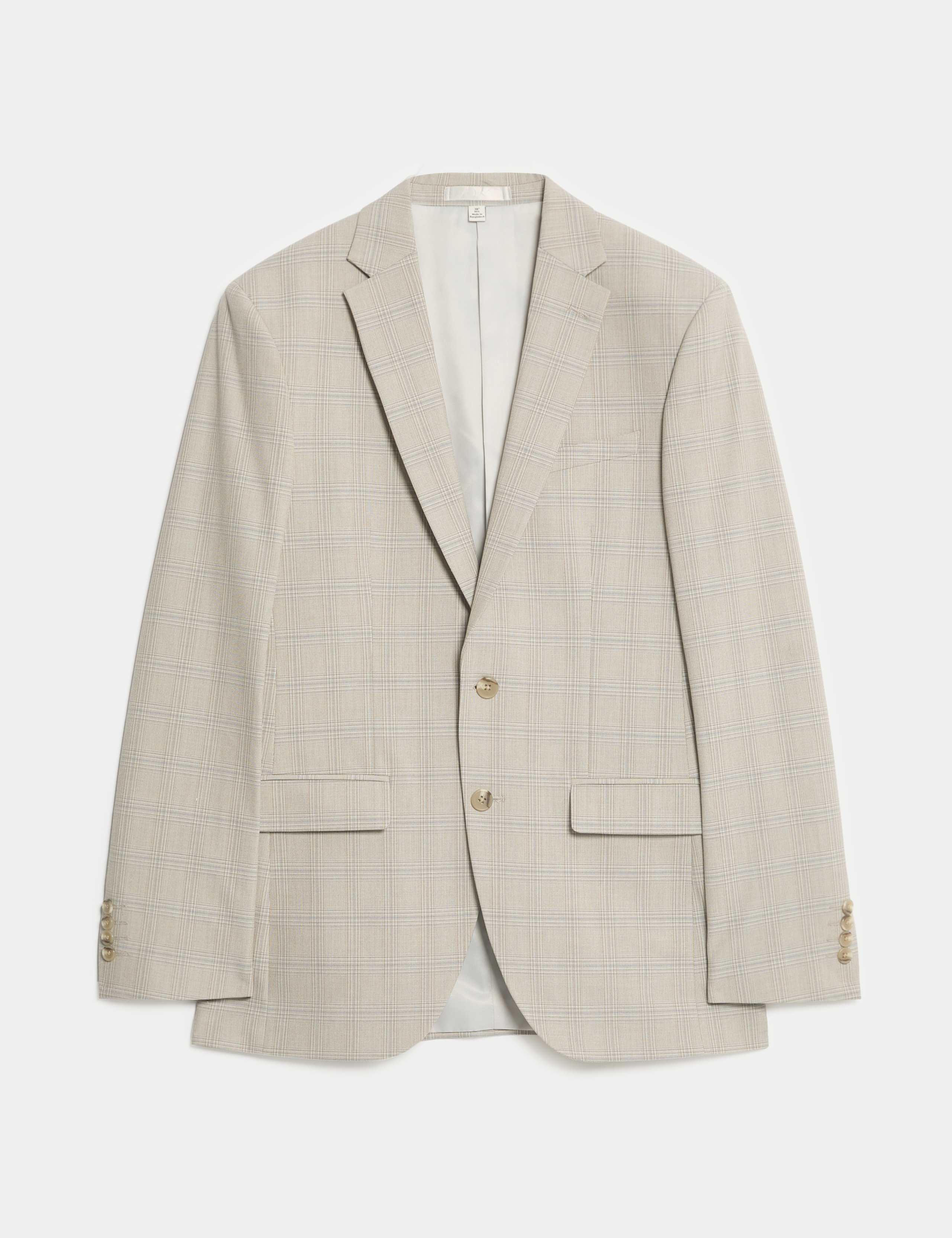 Slim Fit Check Suit Jacket 2 of 7