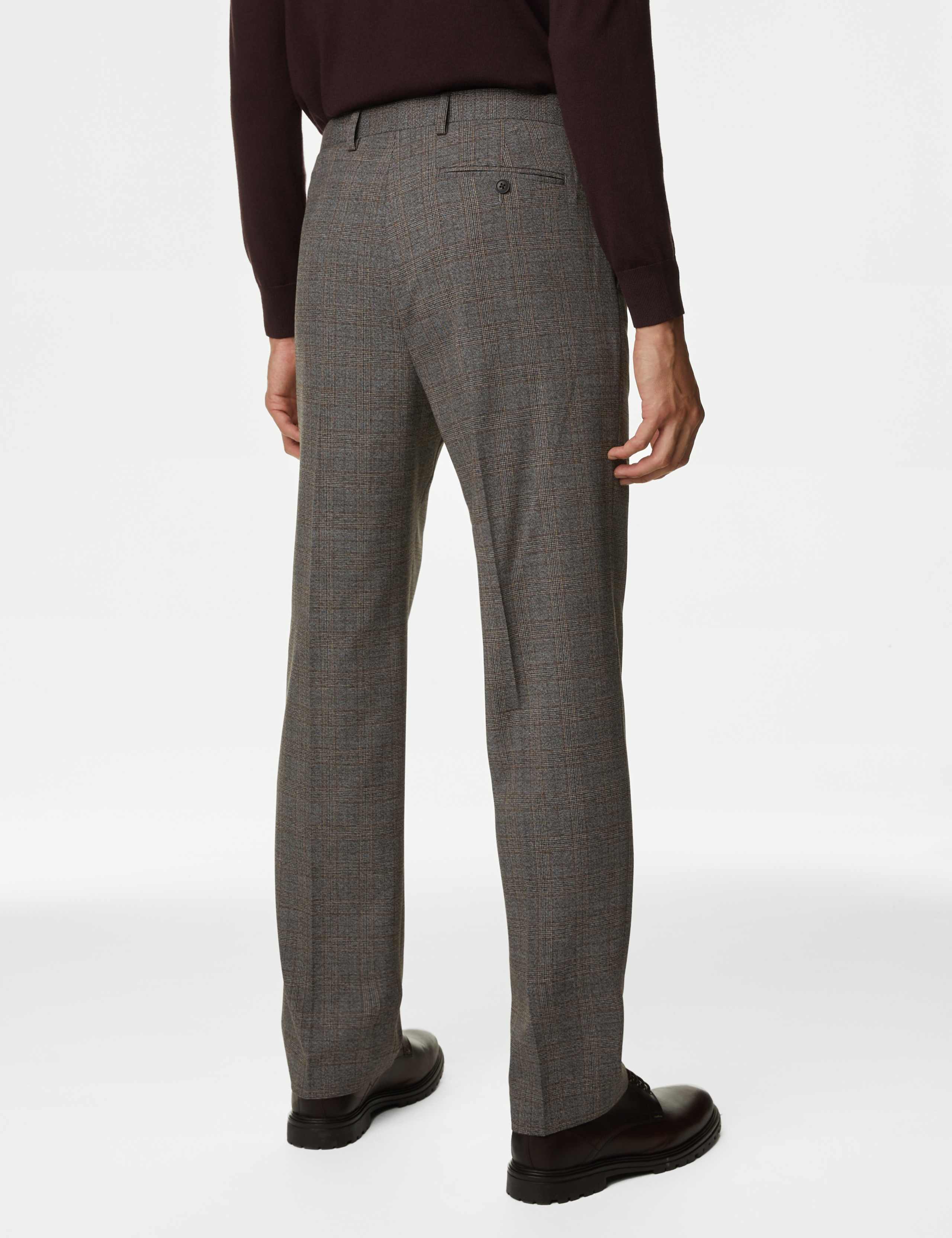 Regular Fit Prince of Wales Check Trousers 6 of 8