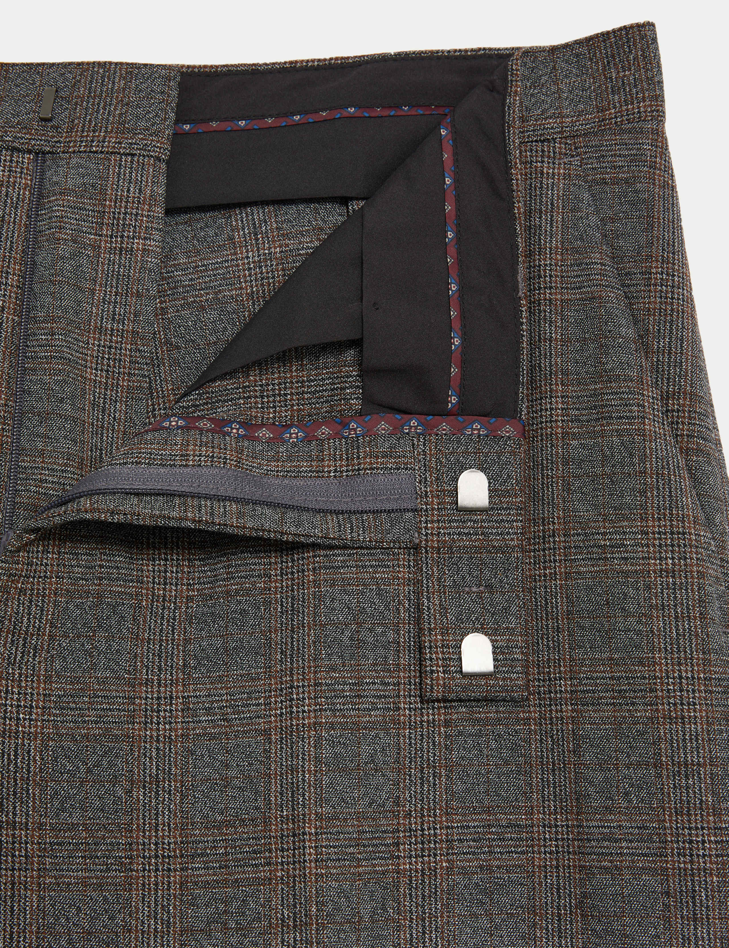Regular Fit Prince of Wales Check Trousers 7 of 8
