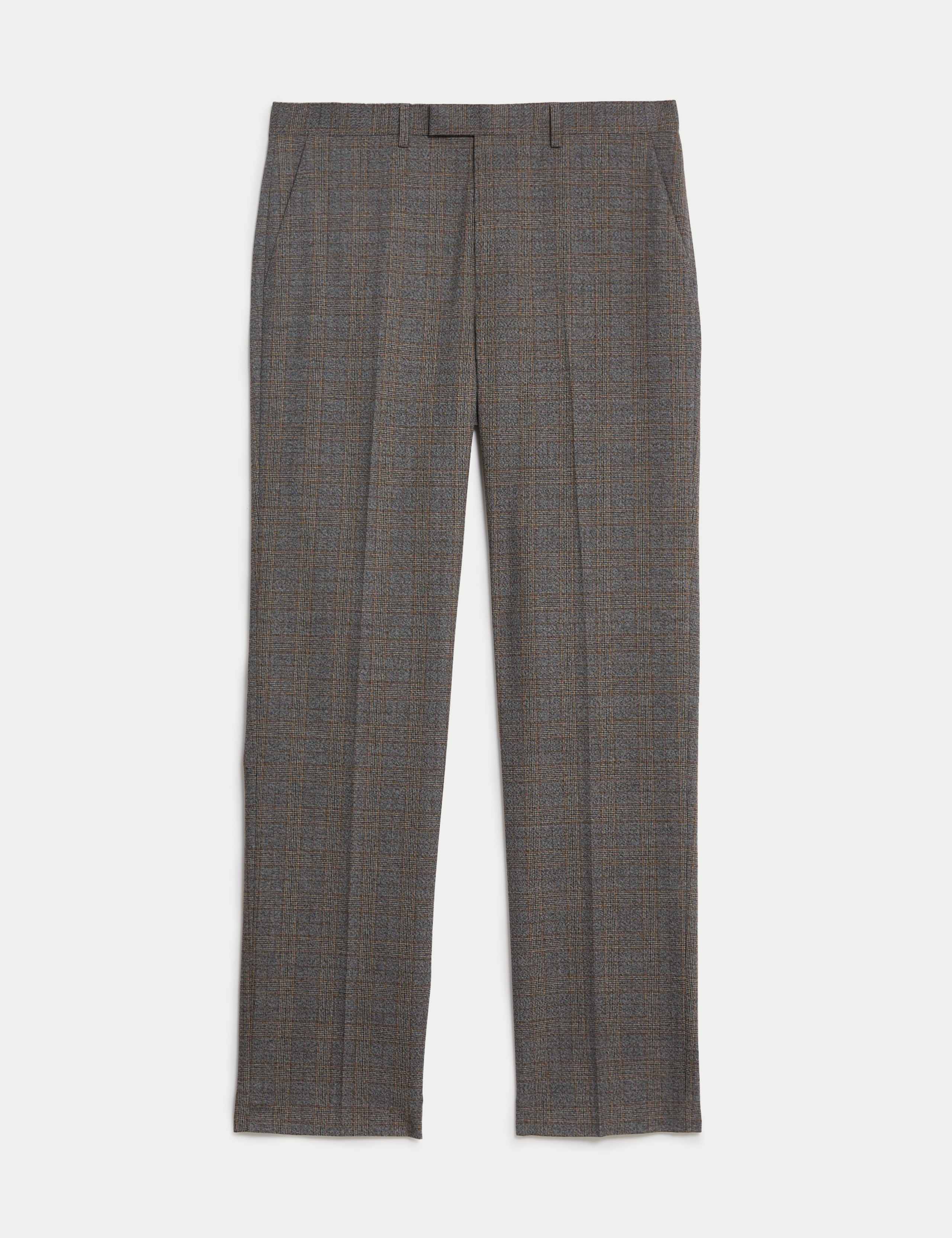 Regular Fit Prince of Wales Check Trousers 2 of 8