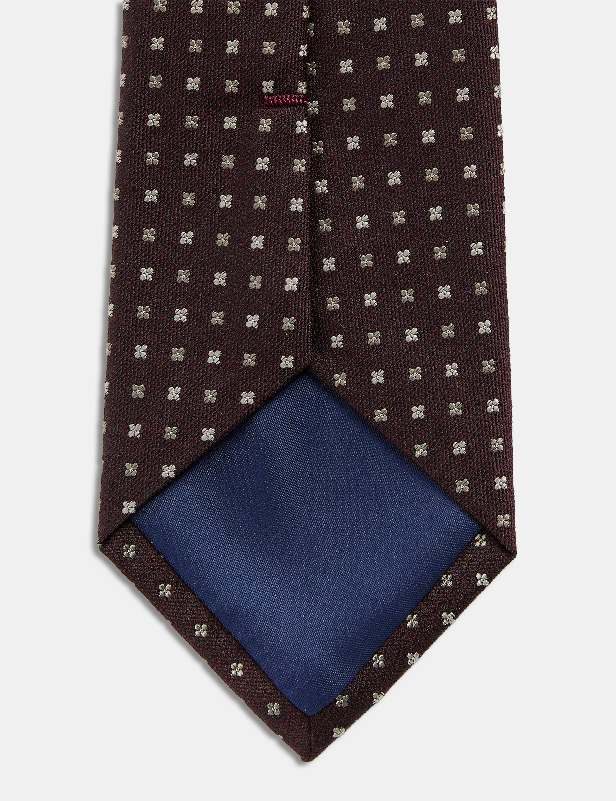Silk Rich Geometric Tie with Wool 2 of 2