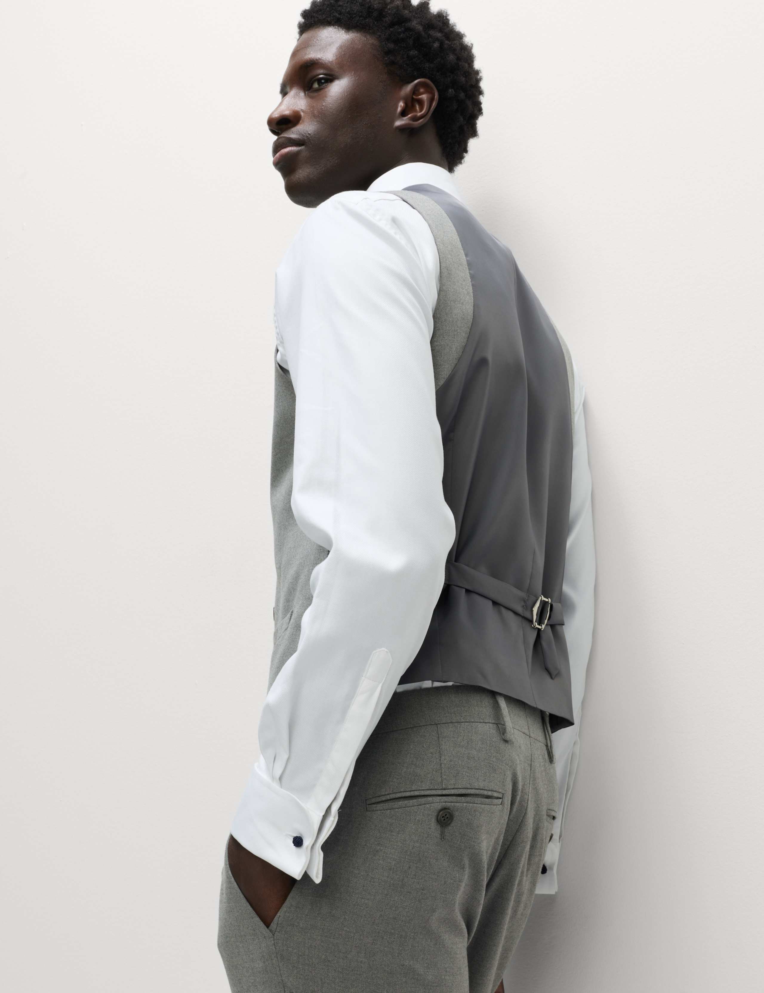Slim Fit Warm Handle Twill Waistcoat 5 of 5