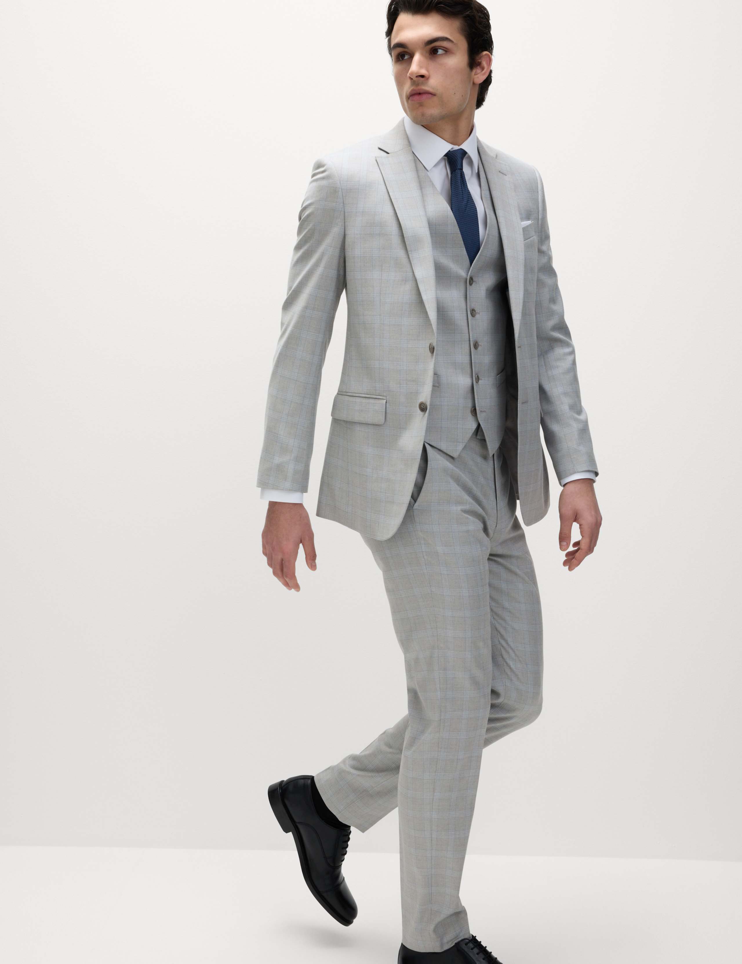 Tailored Fit Check Waistcoat 6 of 6