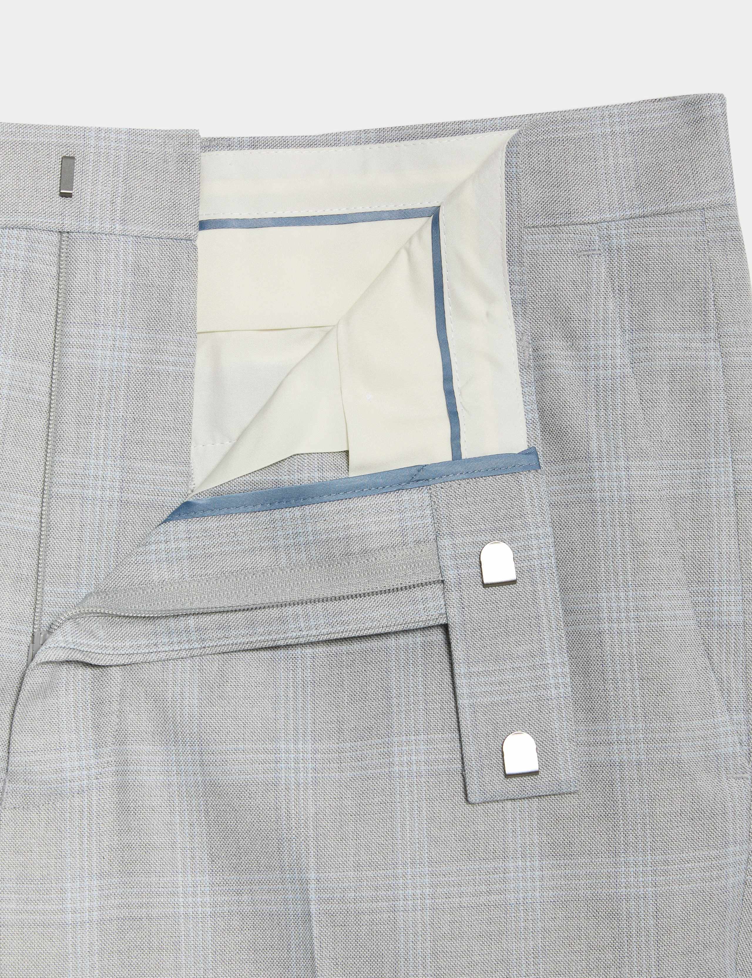 Tailored Fit Check Stretch Suit Trousers 3 of 6