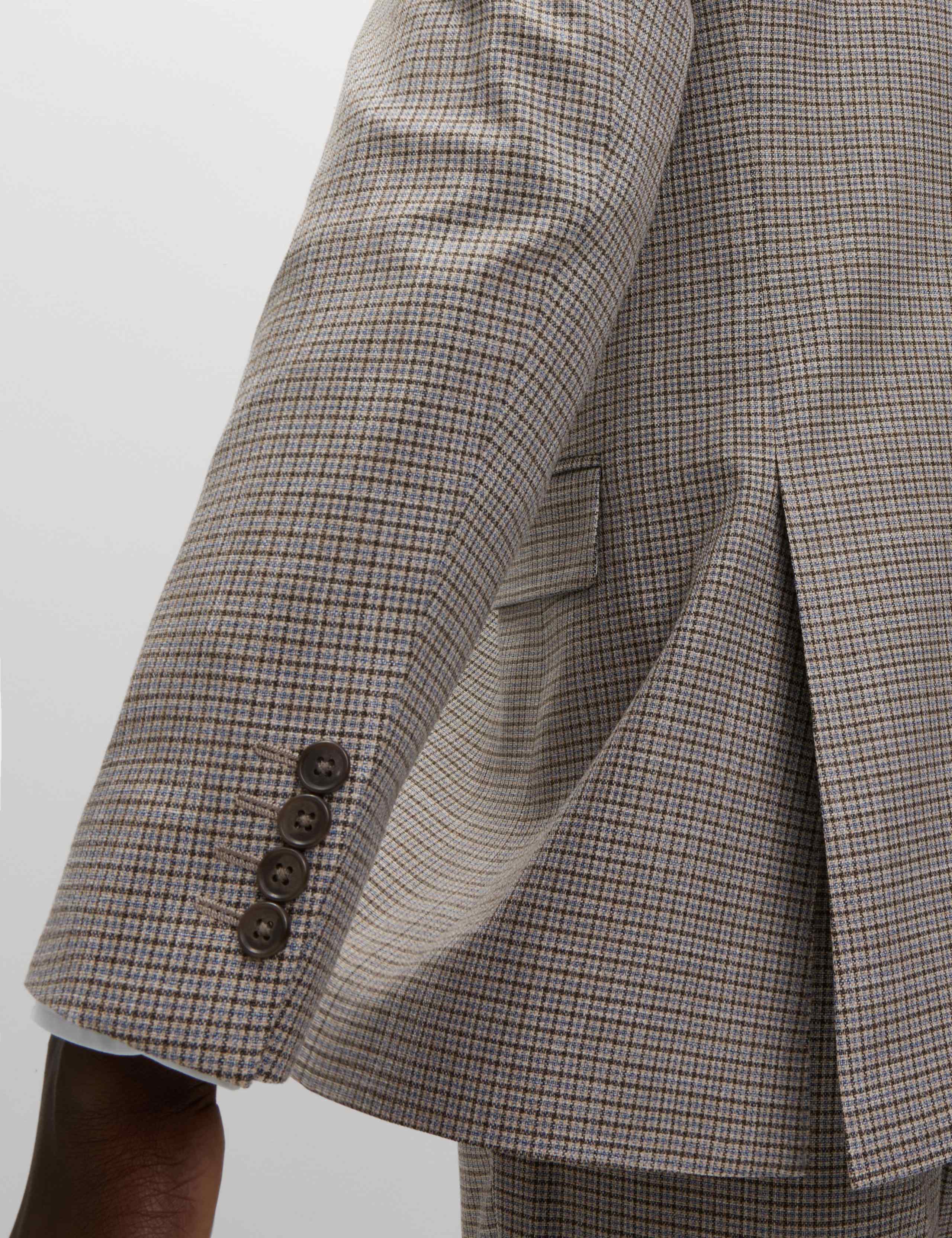 Tailored Fit Grid Check Suit Jacket 6 of 7