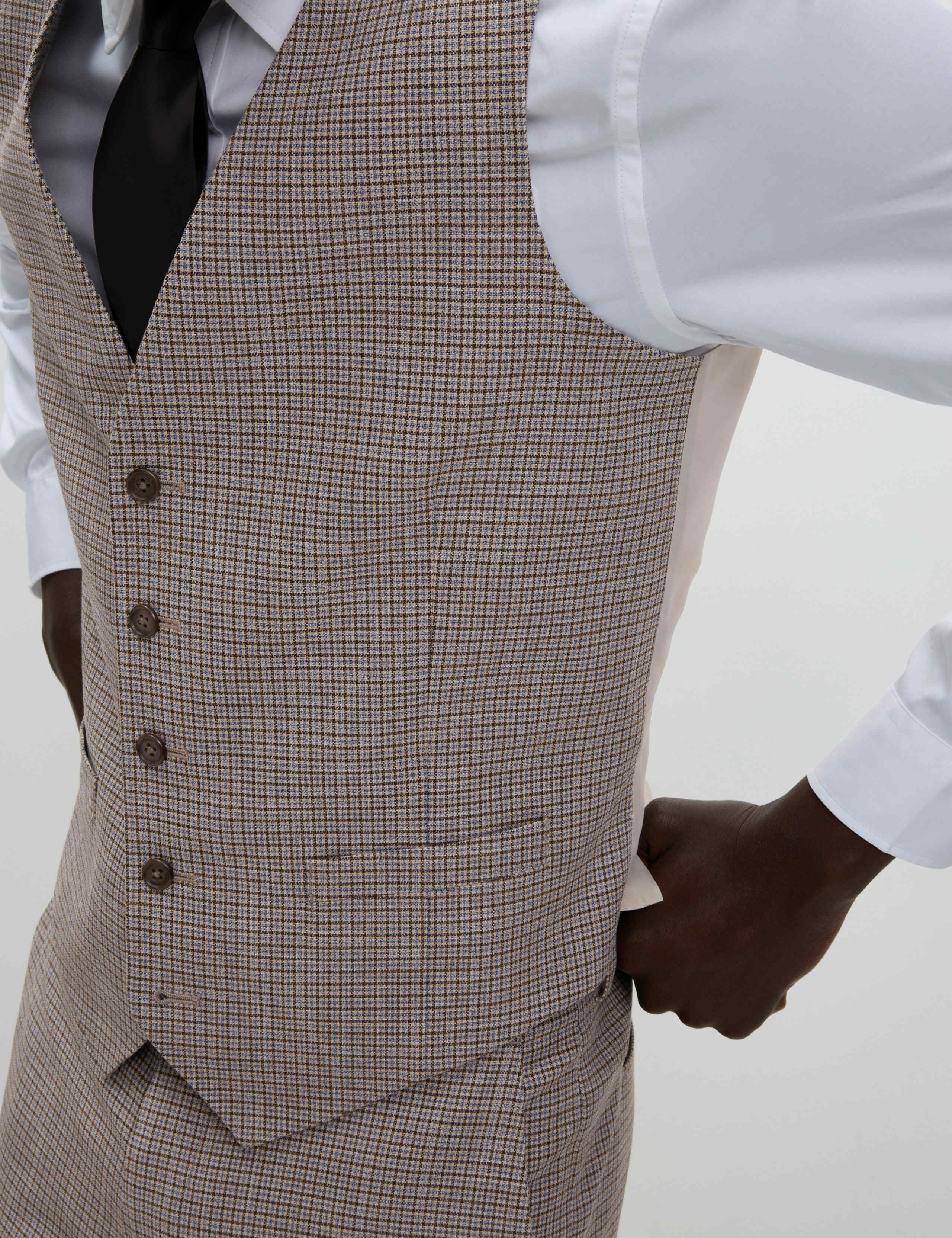 Puppytooth Check Waistcoat 7 of 7