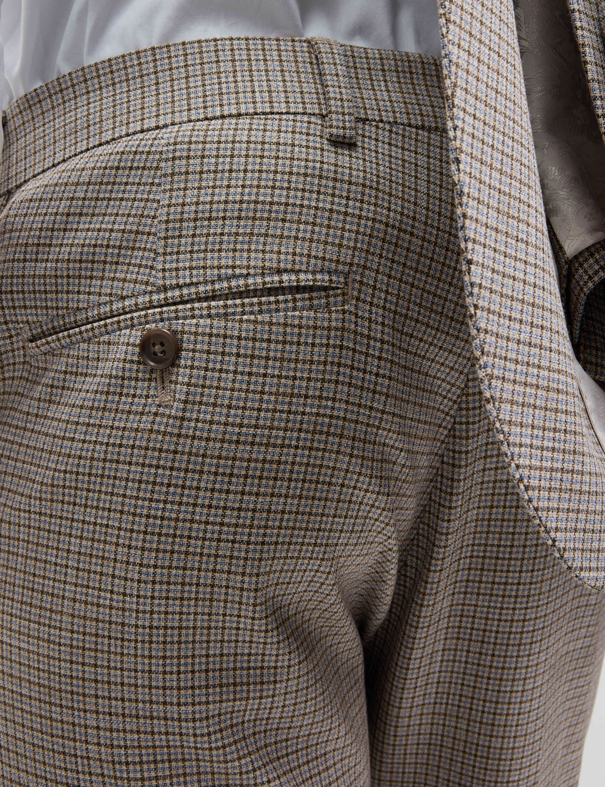 Tailored Fit Grid Check Suit Trousers 7 of 7
