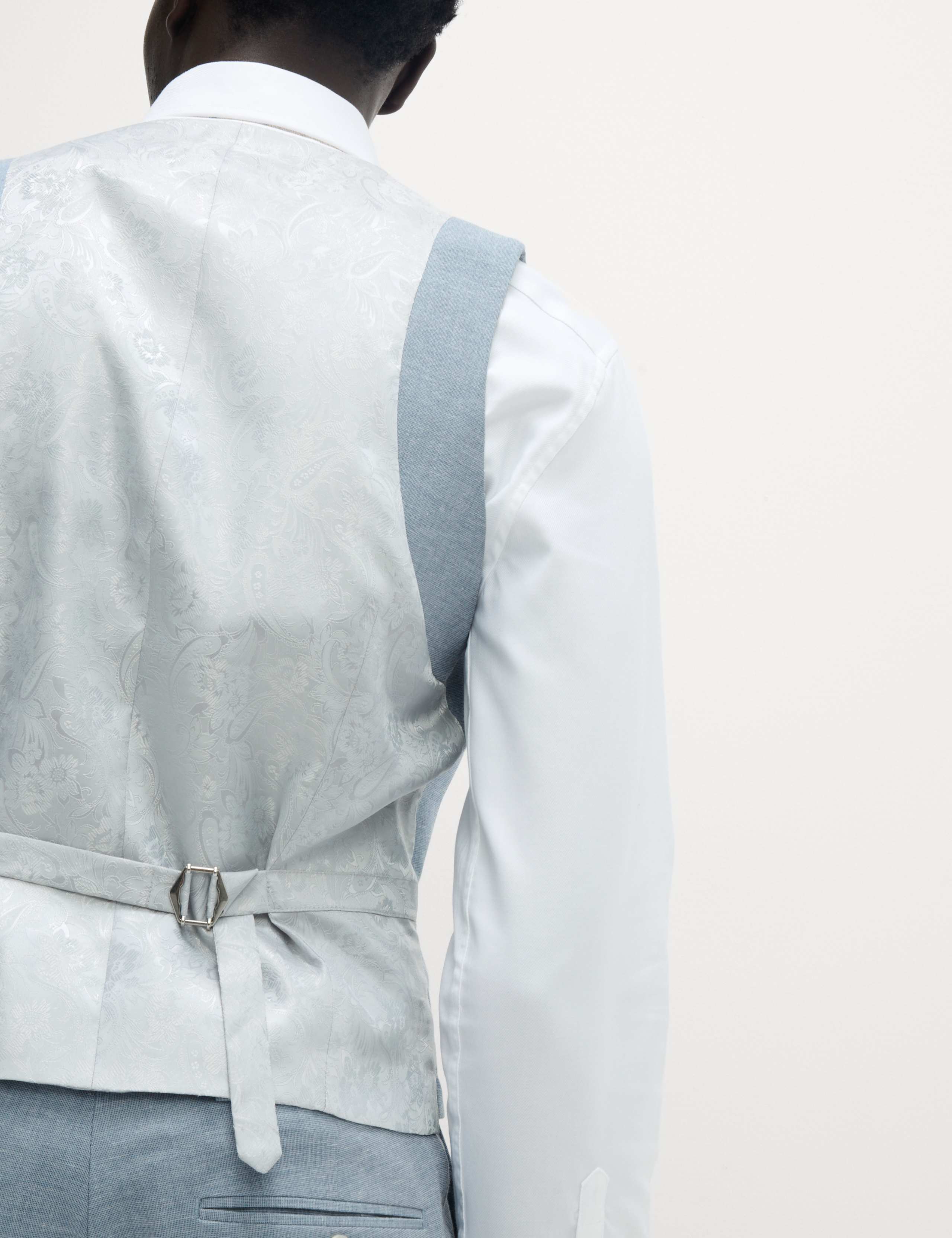 Tailored Fit Double Breasted Stretch Waistcoat 5 of 6