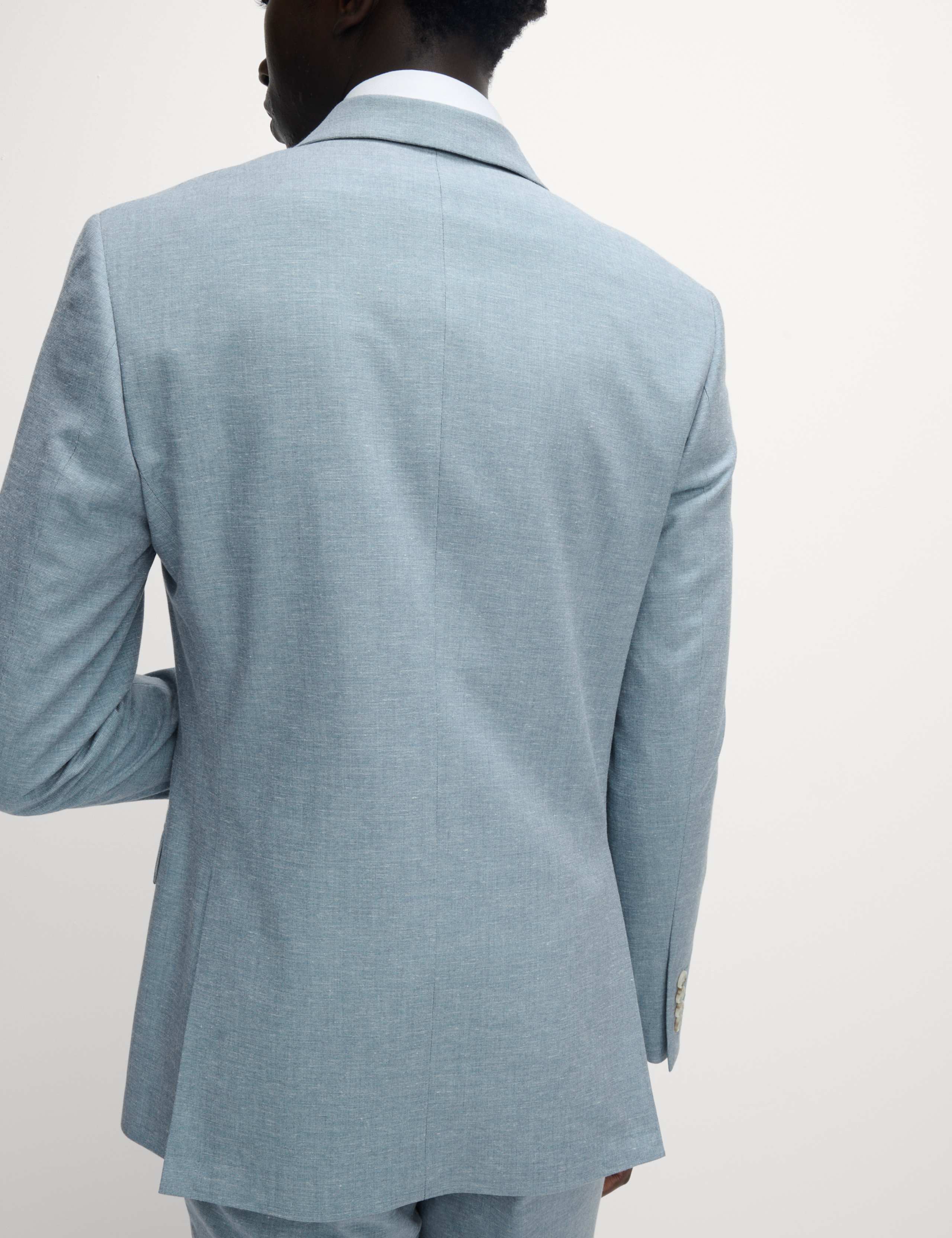Slim Fit Double Breasted Suit Jacket 6 of 8
