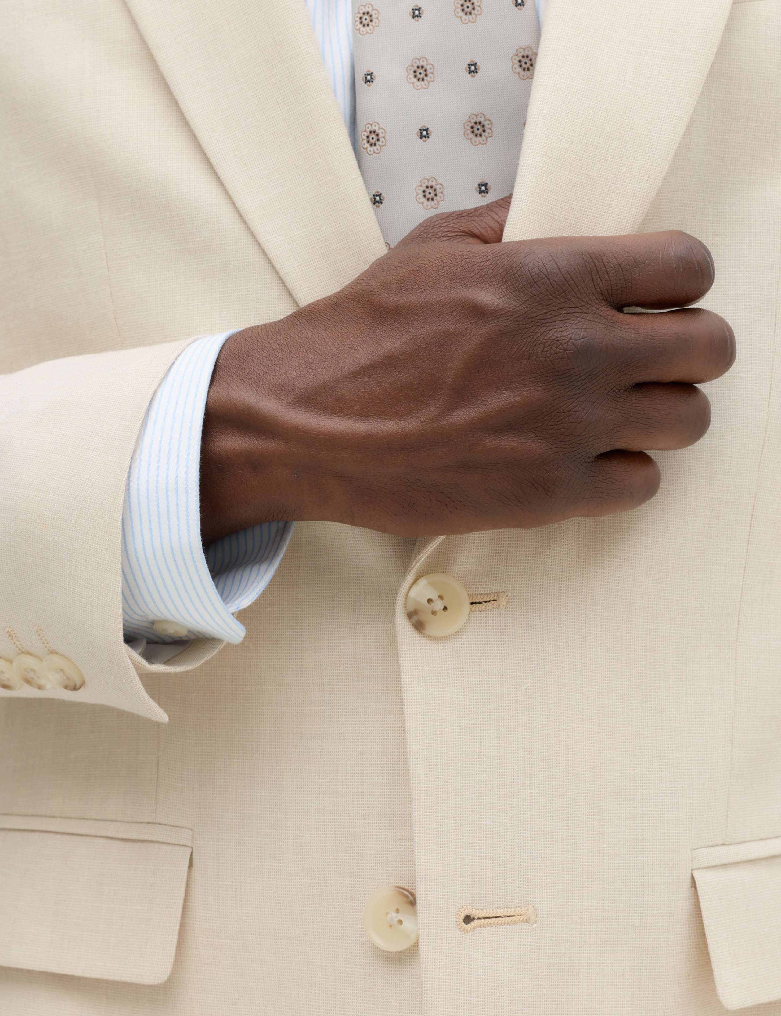 Slim Fit Suit Jacket with Linen 3 of 5