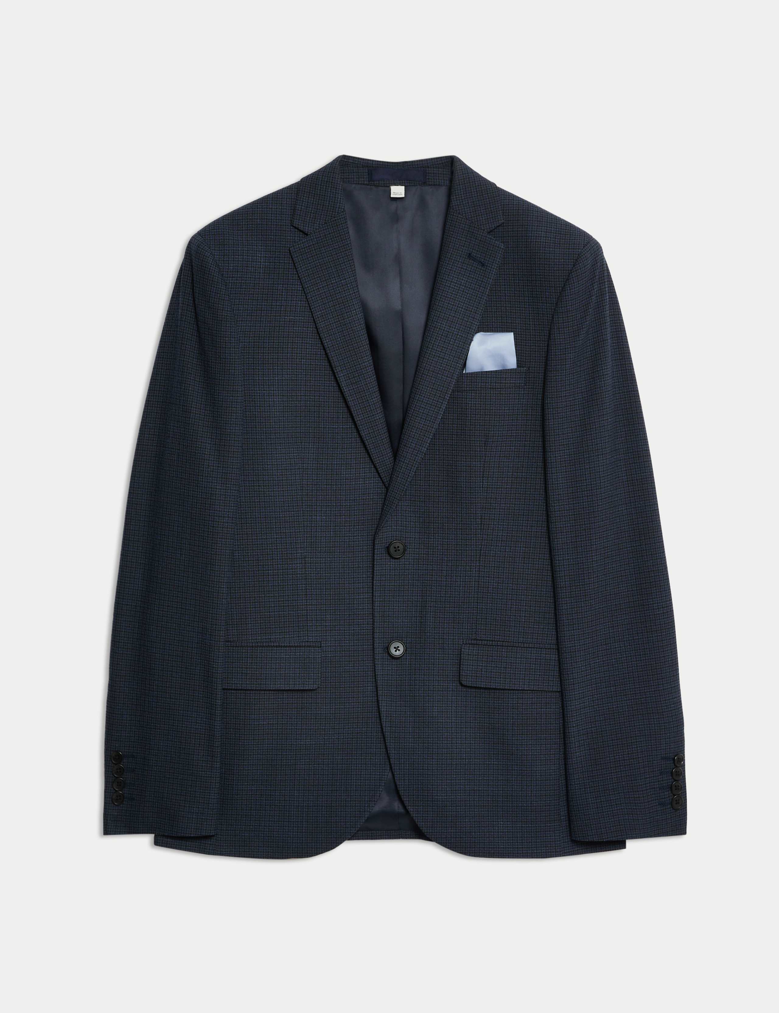 Skinny Fit Check Suit Jacket 2 of 7