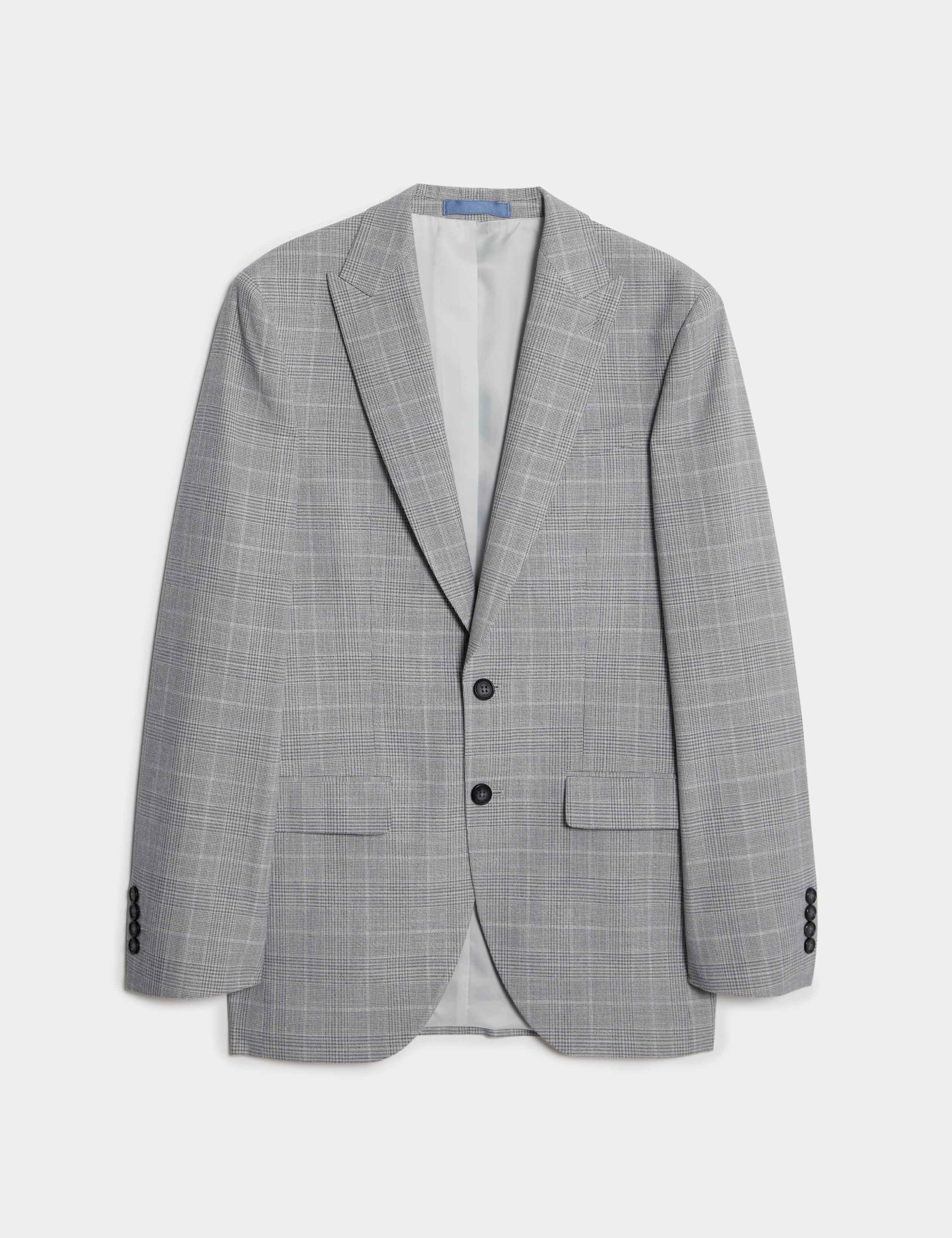 Slim Fit Prince of Wales Check Suit Jacket 2 of 8