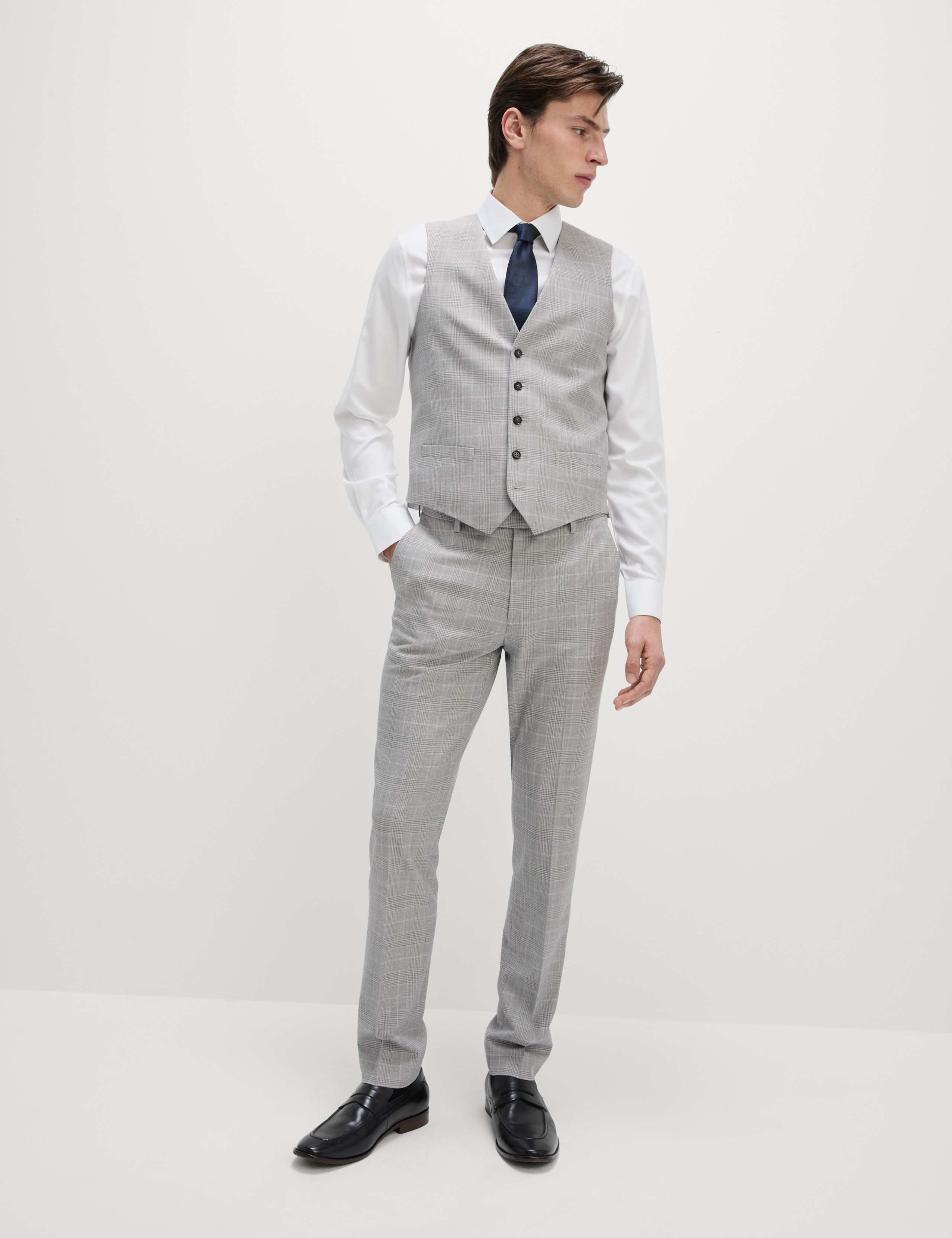 Slim Fit Check Waistcoat 4 of 6
