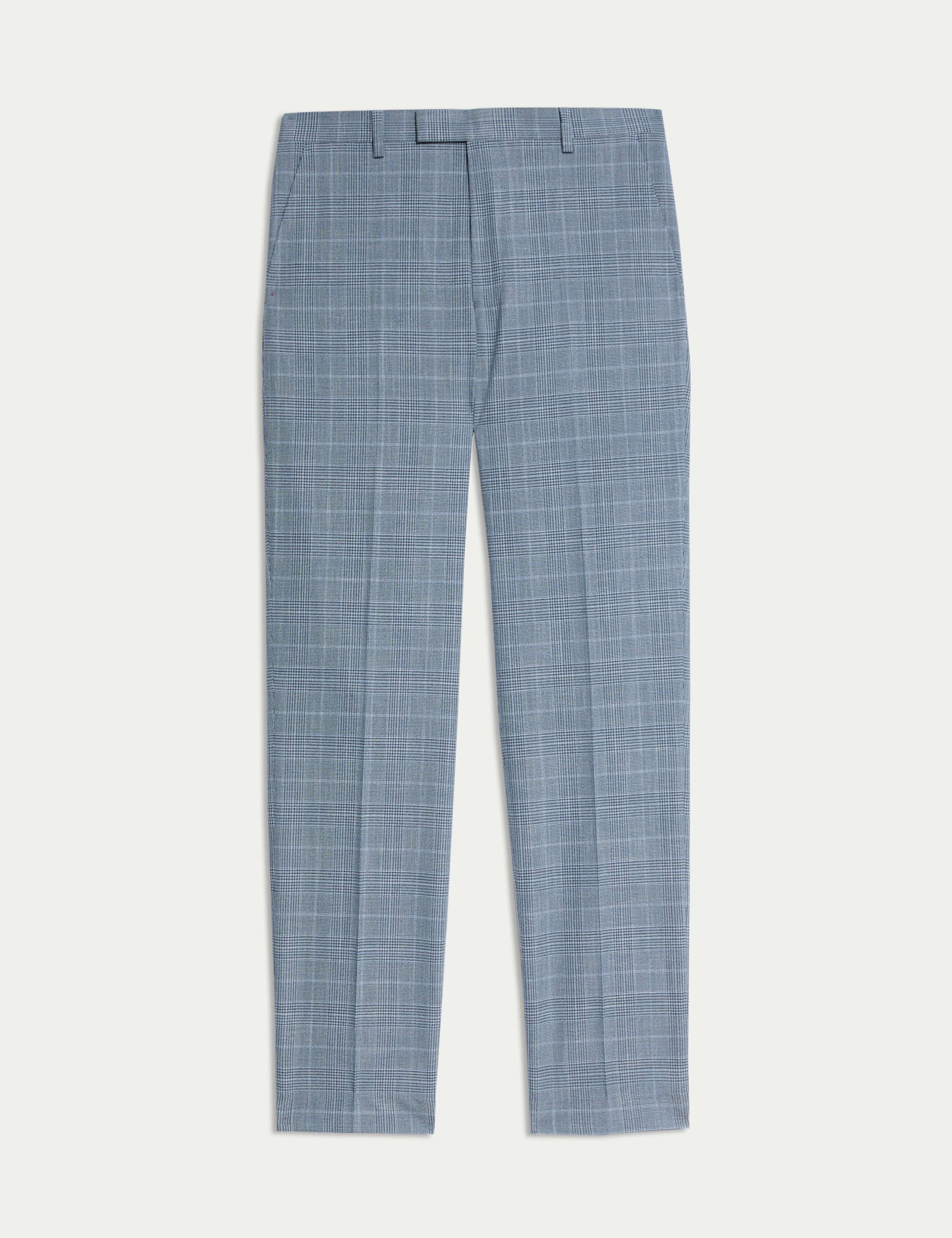 Regular Fit Check Suit Trousers 2 of 7