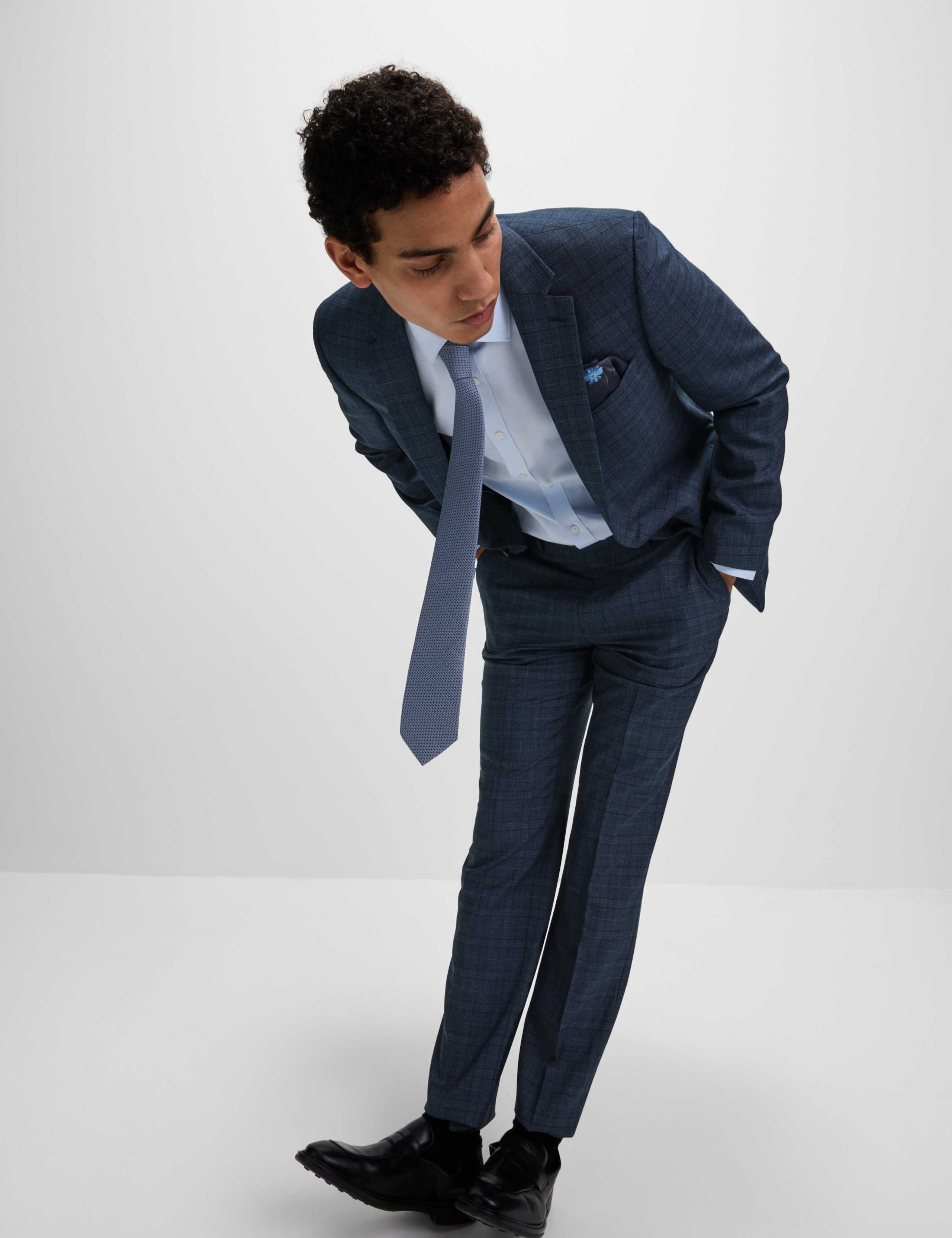 Slim Fit Check Suit Jacket 4 of 7