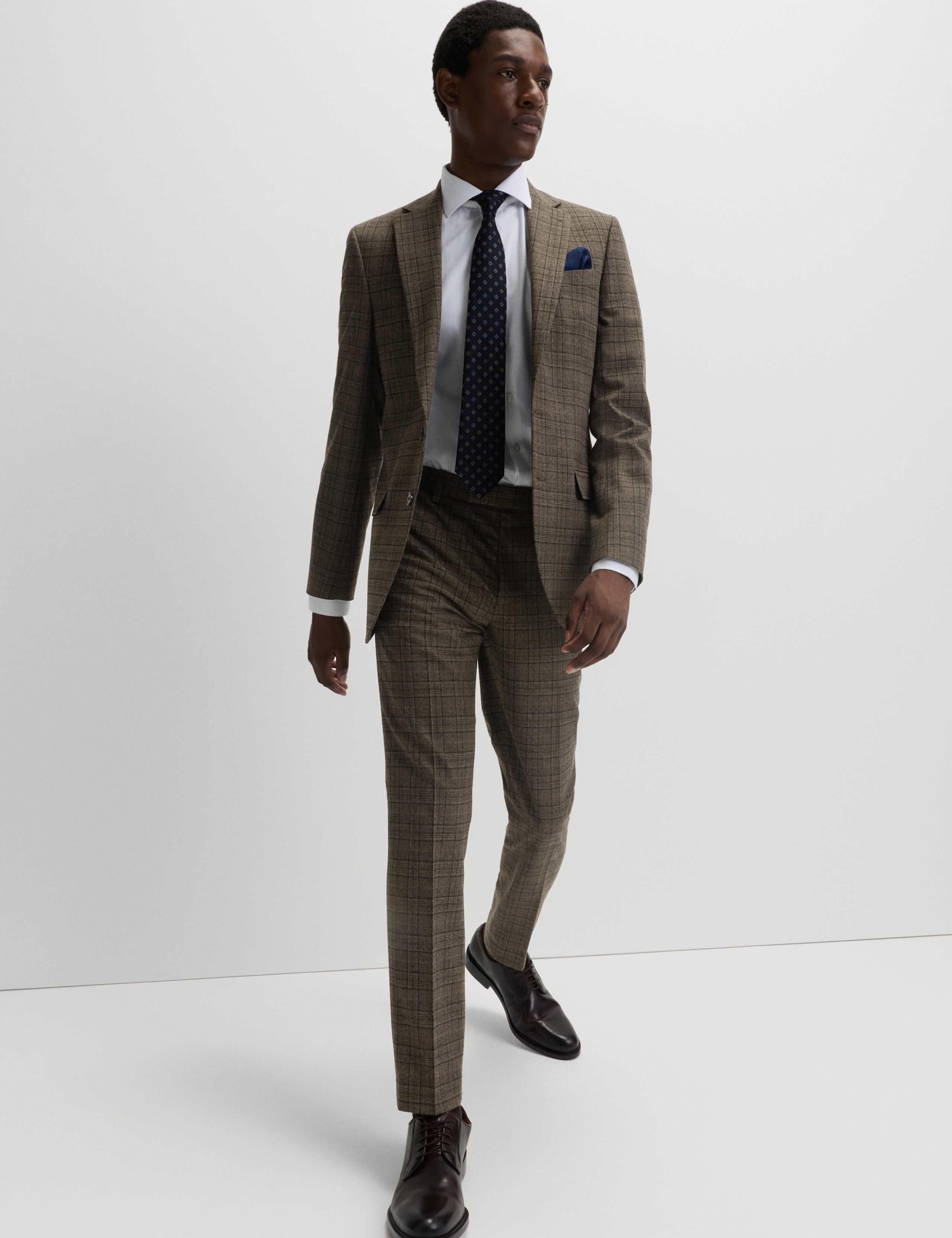 Slim Fit Check Suit Jacket 3 of 5