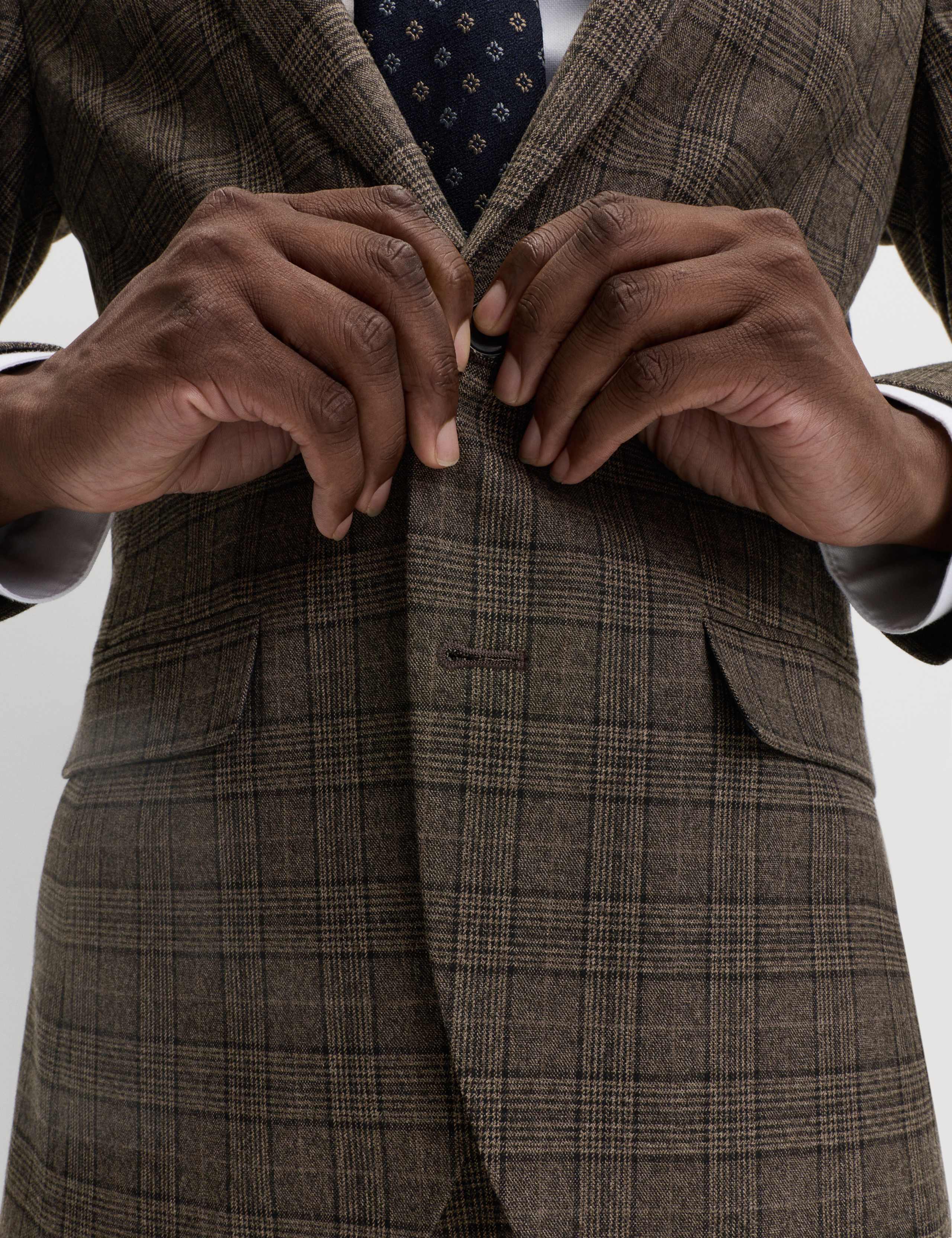 Slim Fit Check Suit Jacket 4 of 5