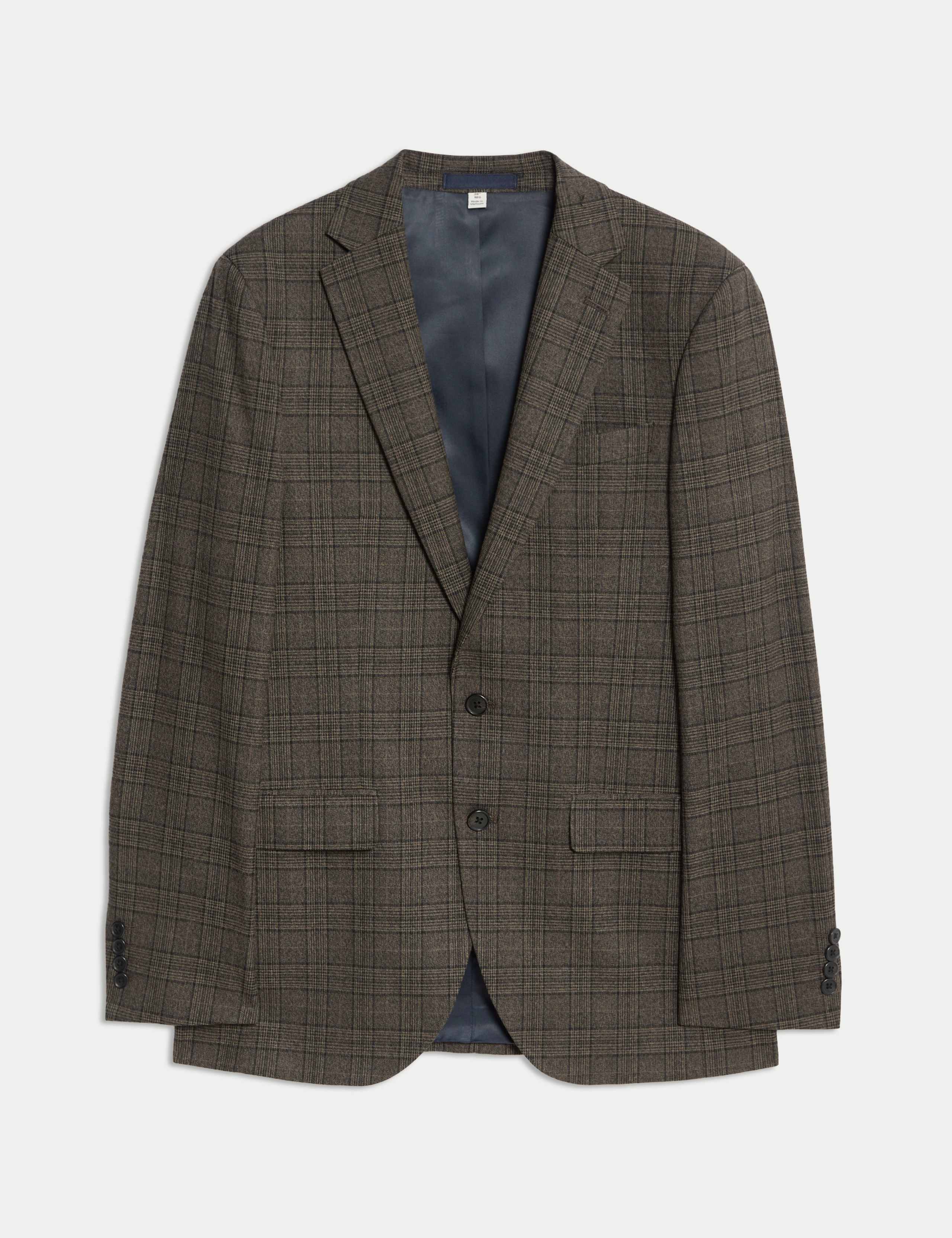 Slim Fit Check Suit Jacket 2 of 5