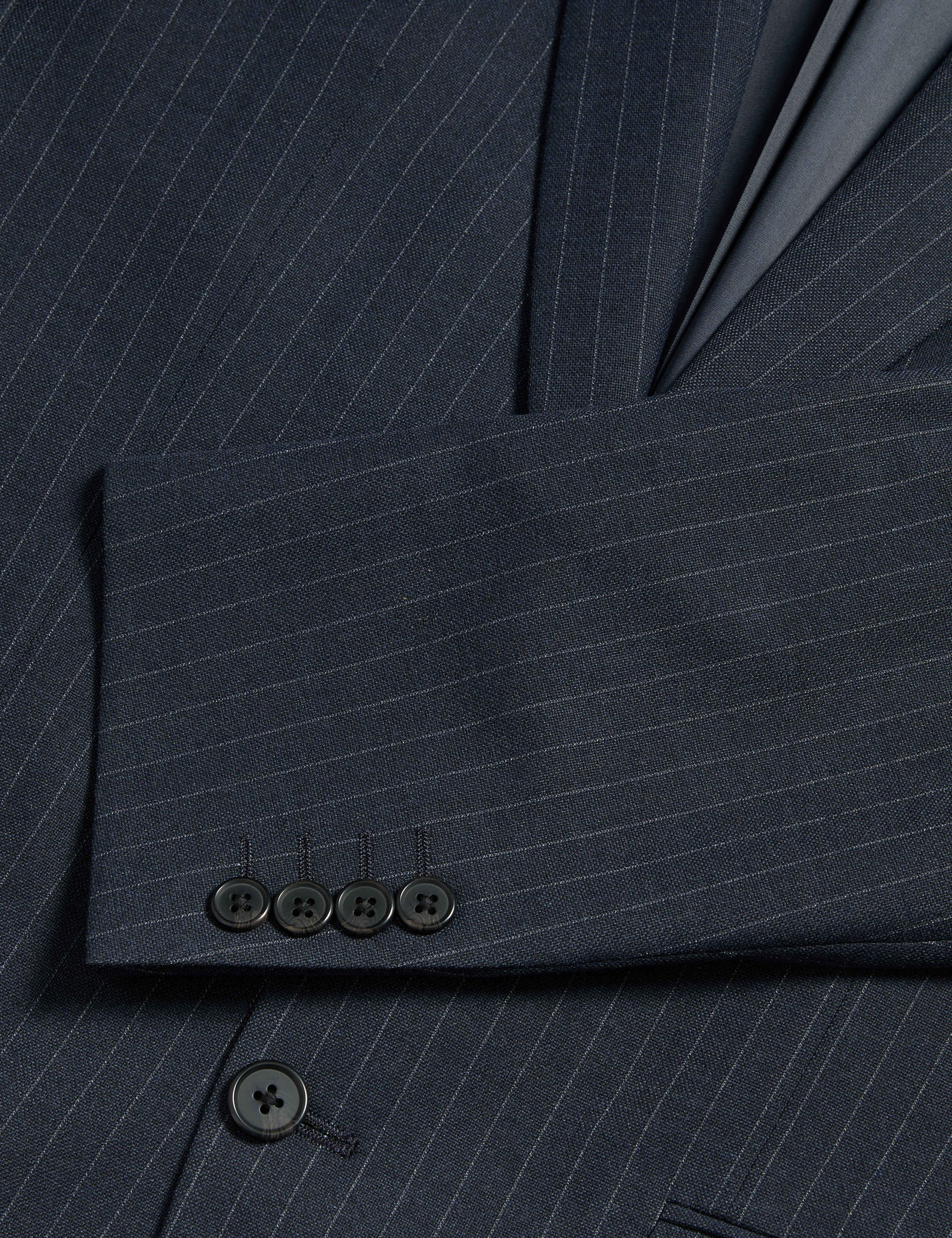 Regular Fit Pinstripe Stretch Suit Jacket 2 of 3