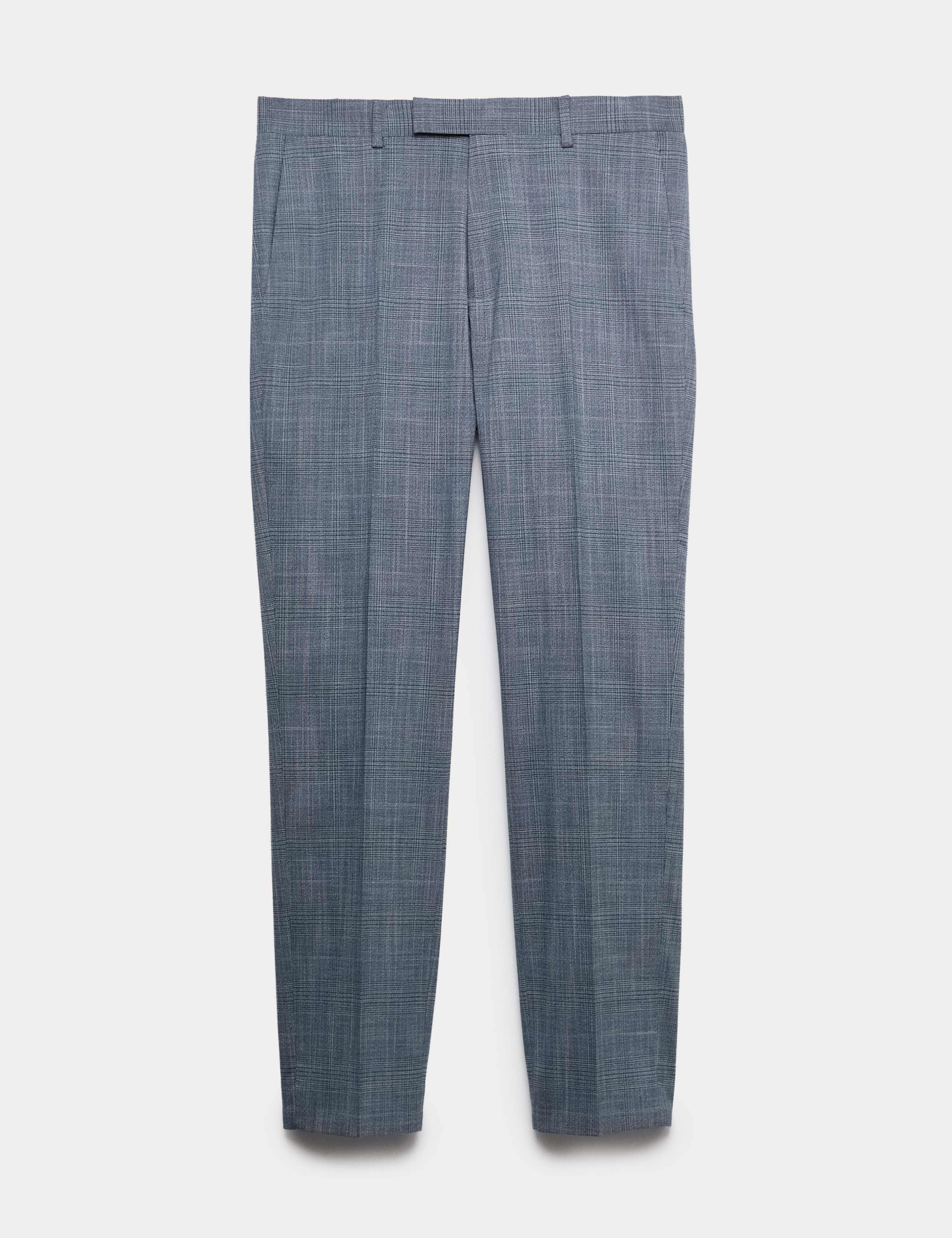 Tailored Fit Check Stretch Trousers 2 of 5