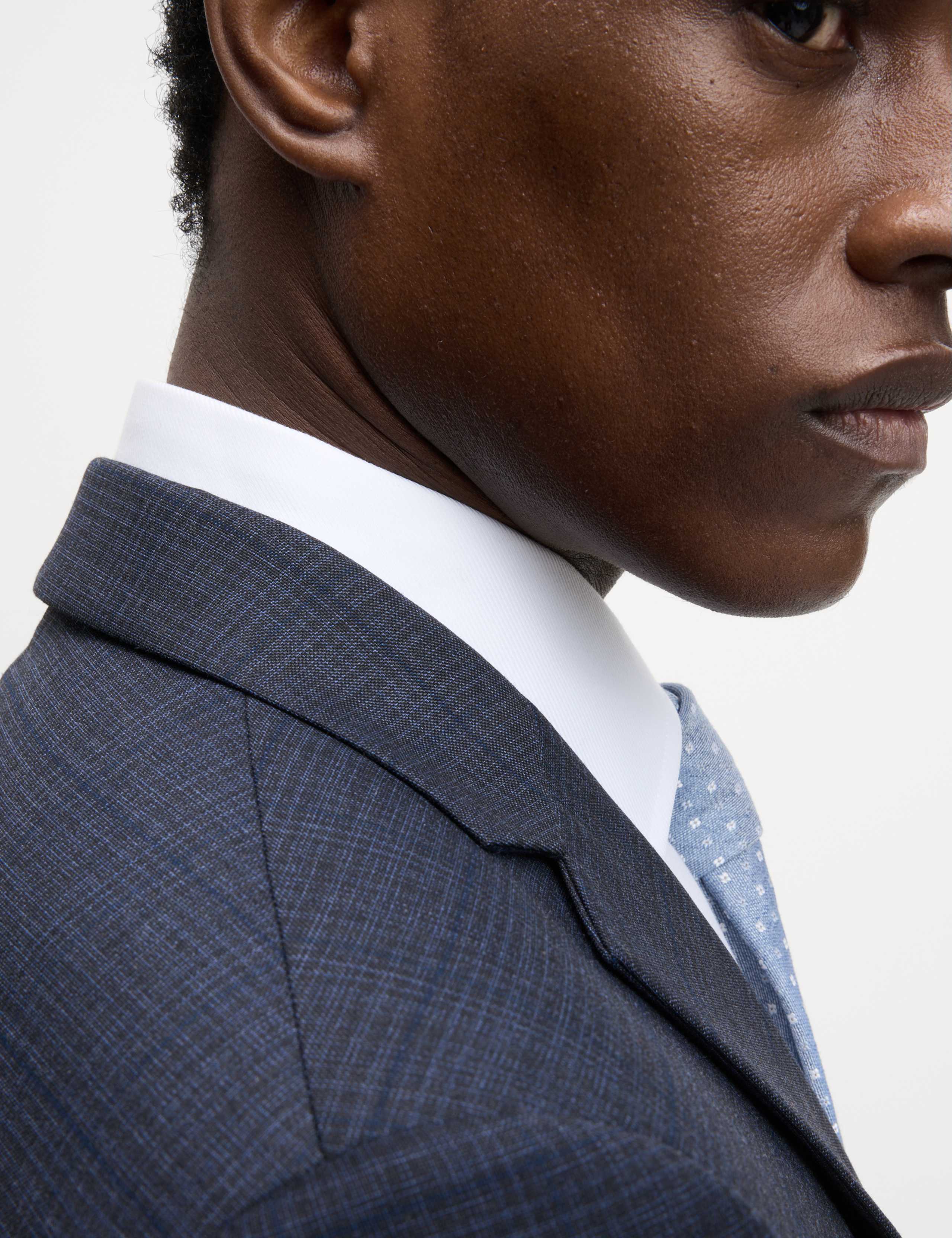 Slim Fit Shadow Check Suit Jacket 4 of 7