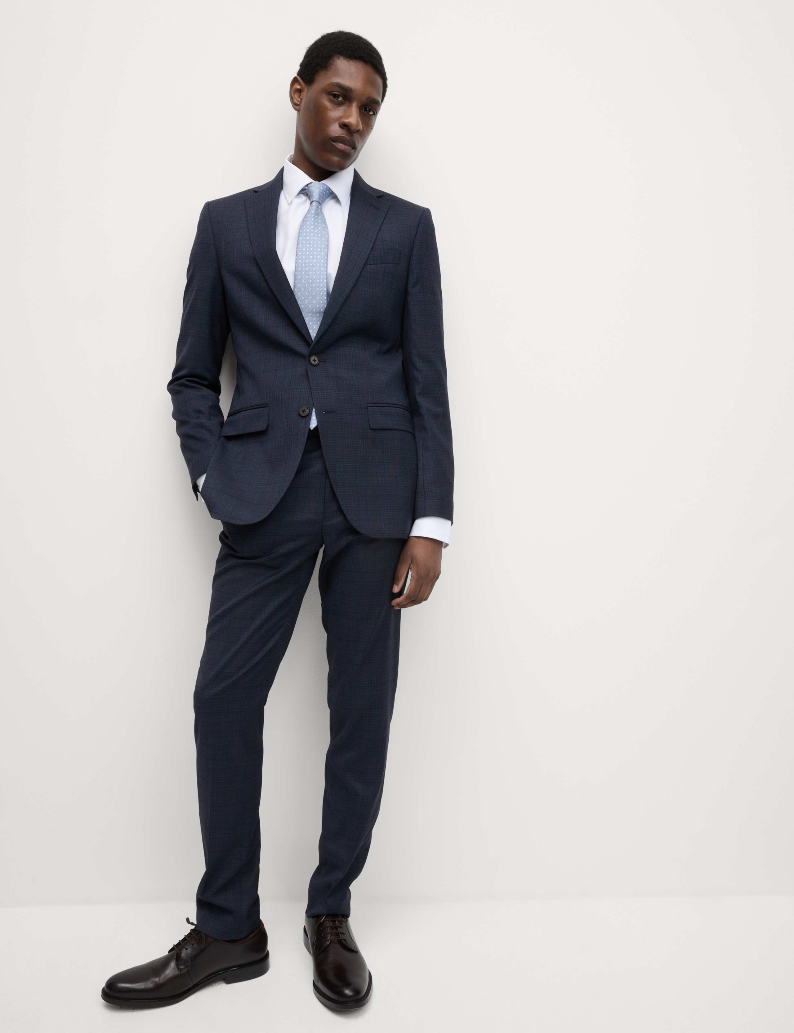 Slim Fit Shadow Check Suit Jacket 5 of 7