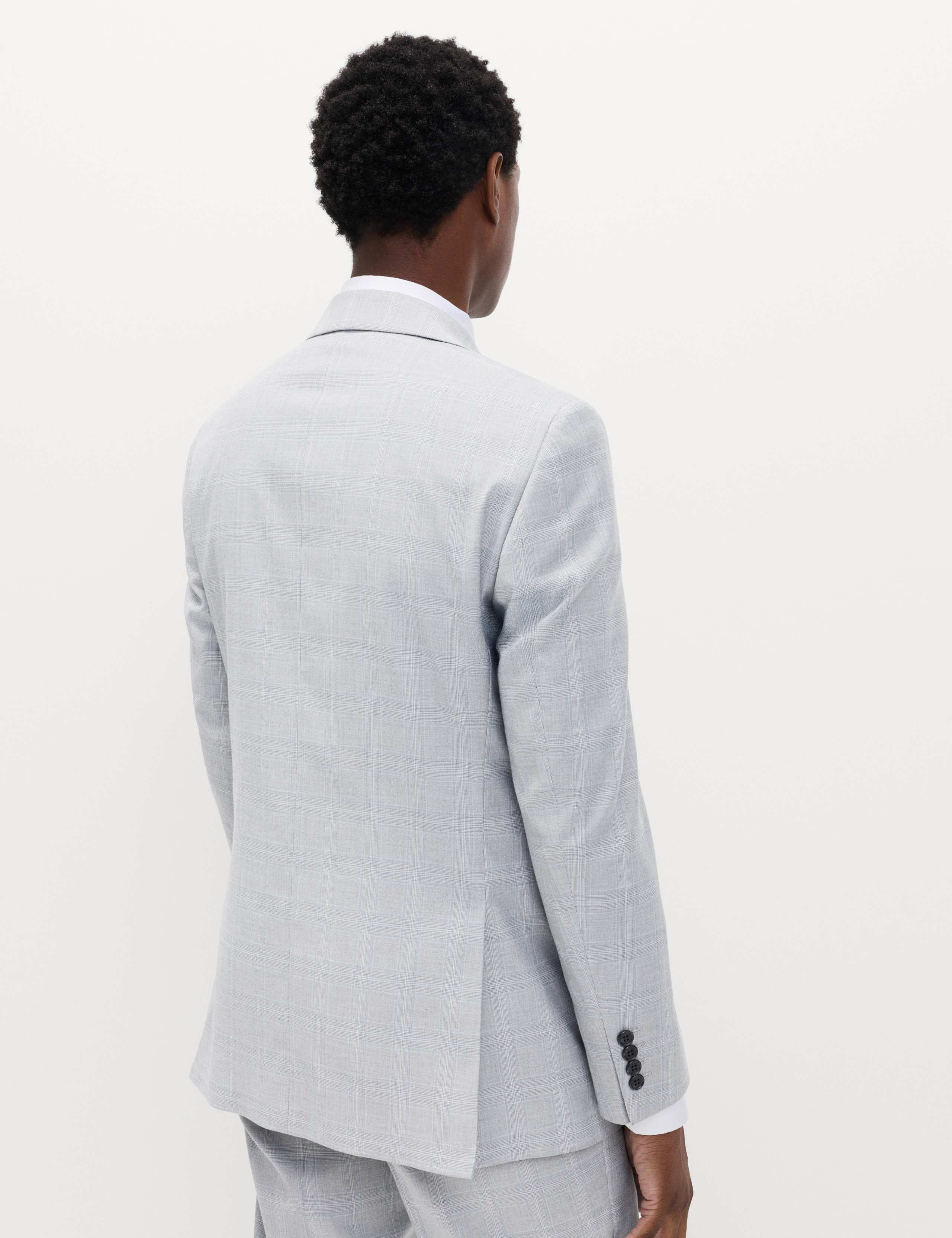 Regular Fit Check Stretch Suit Jacket 4 of 6