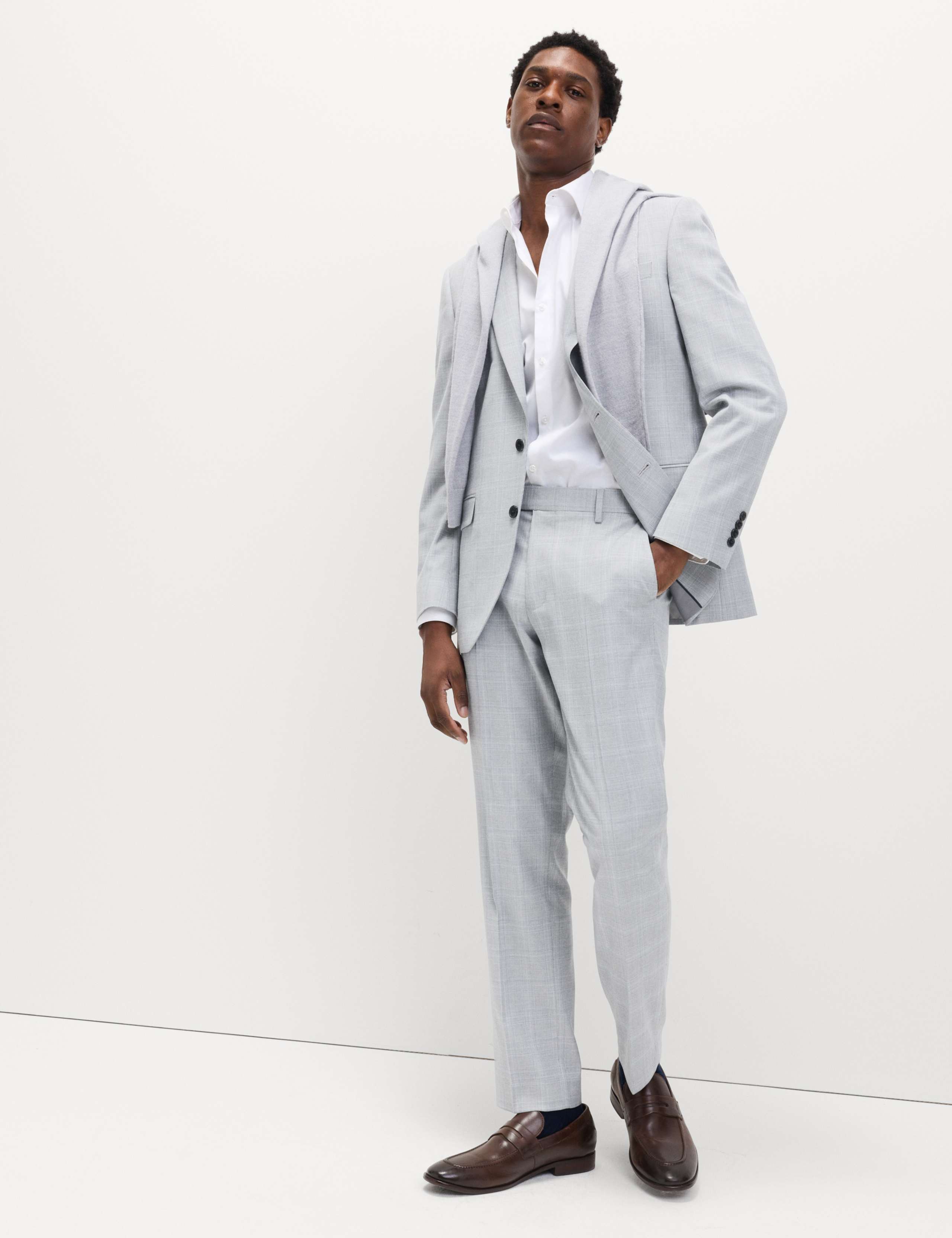 Prince of Wales Check Stretch Suit Trousers 6 of 6