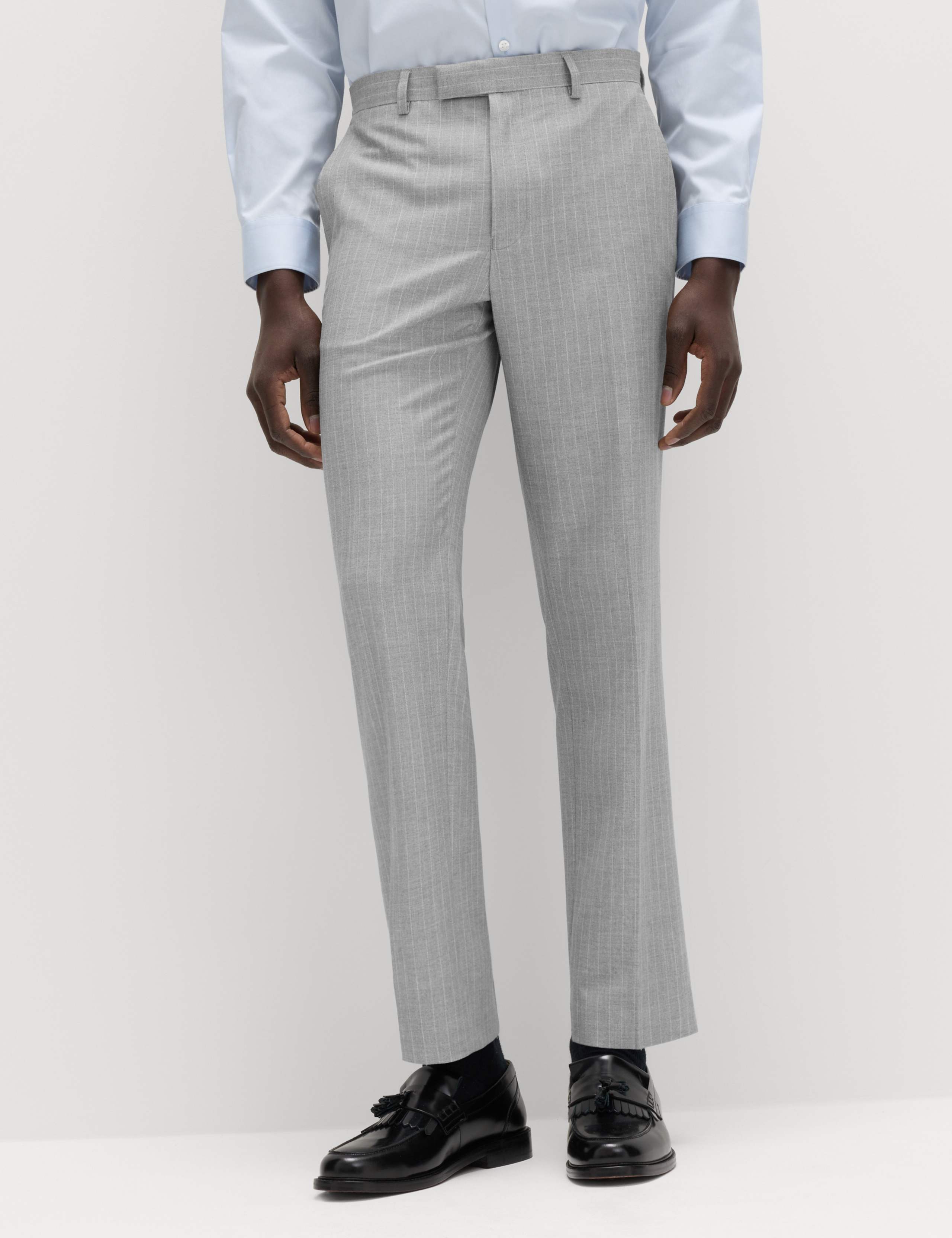 Regular Fit Pinstripe Suit Trousers 1 of 6