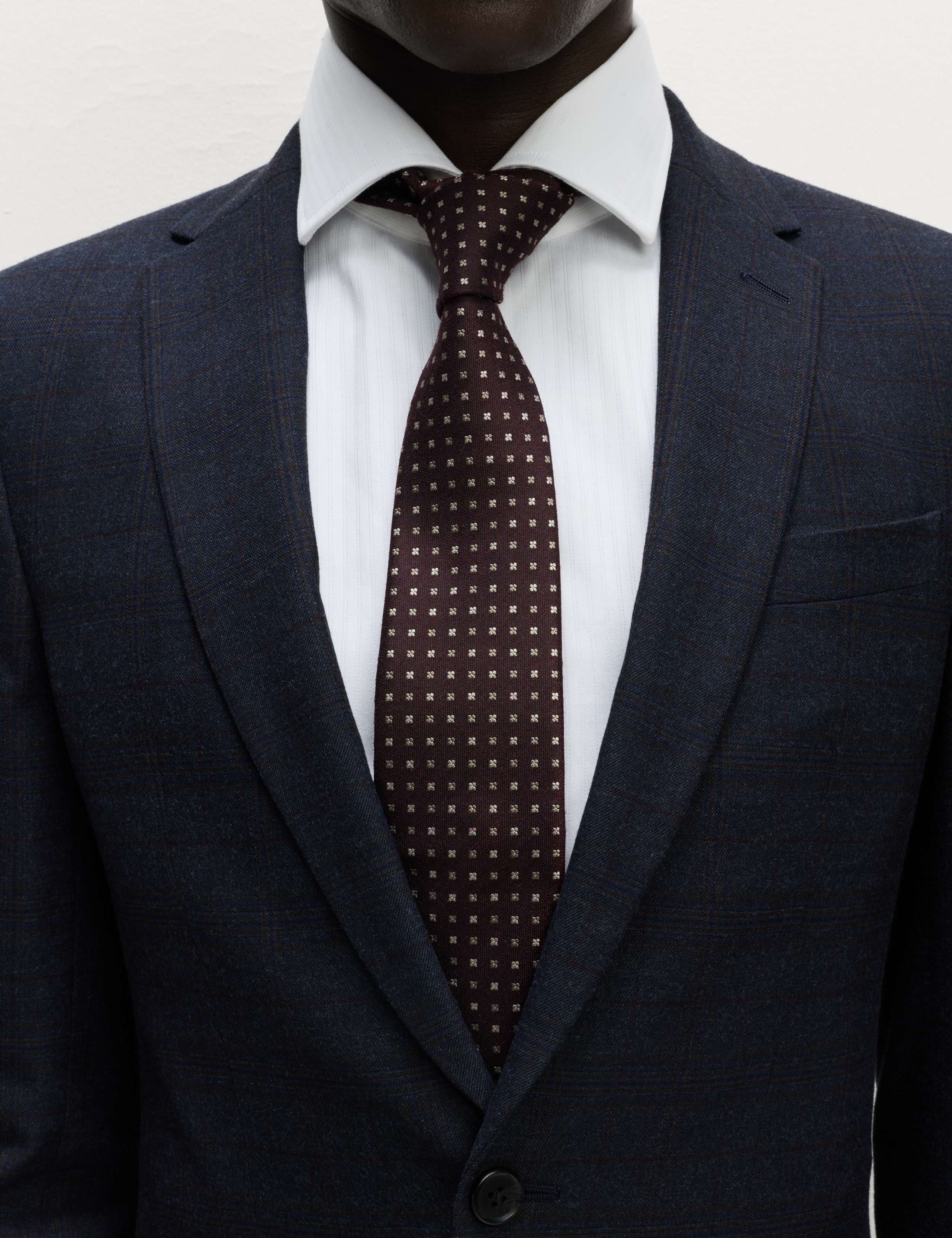 Skinny Fit Check Suit Jacket 5 of 6