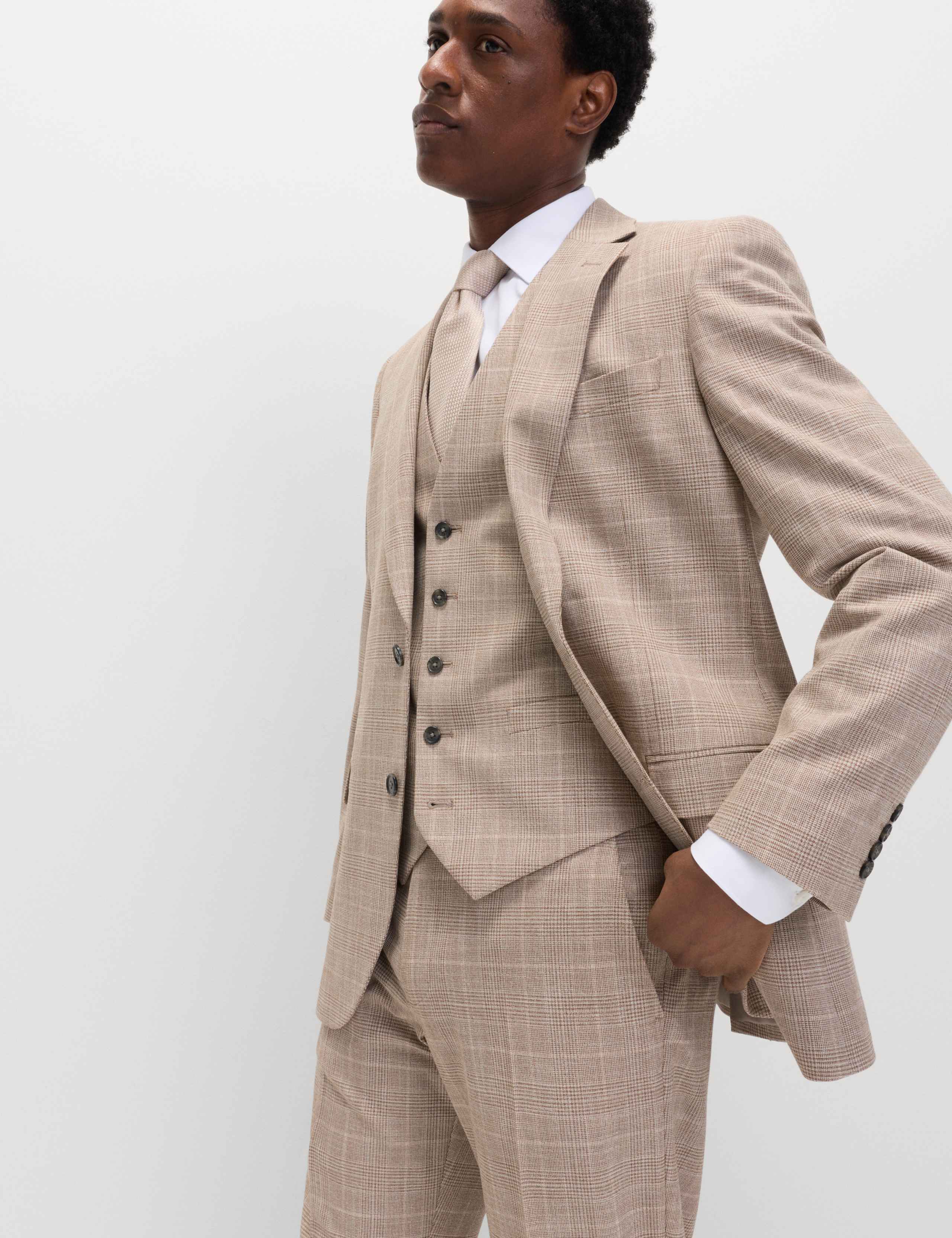 Regular Fit Check Waistcoat 3 of 6