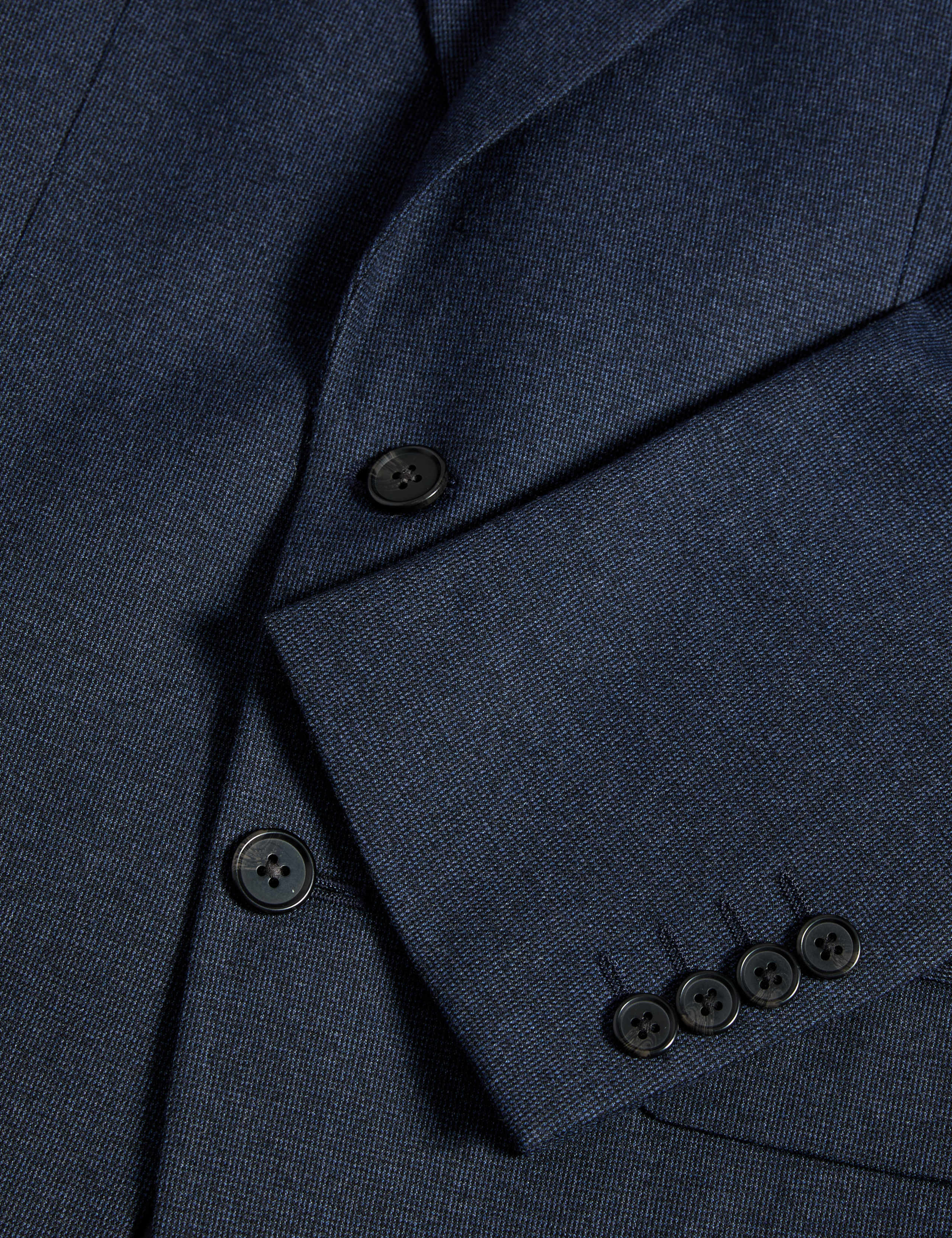 Tailored Fit Textured Stretch Suit Jacket 3 of 7