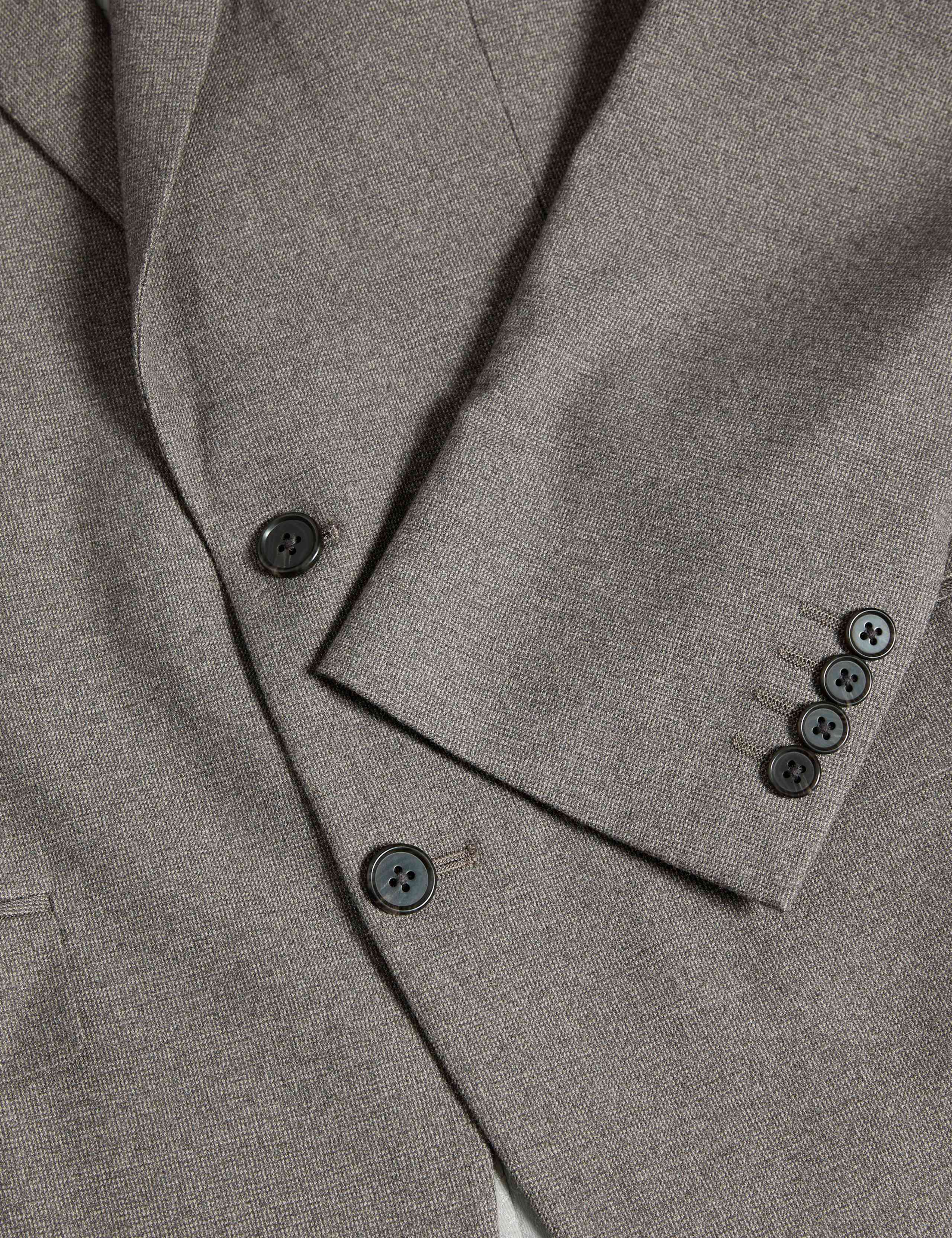 Tailored Fit Textured Stretch Suit Jacket 3 of 7