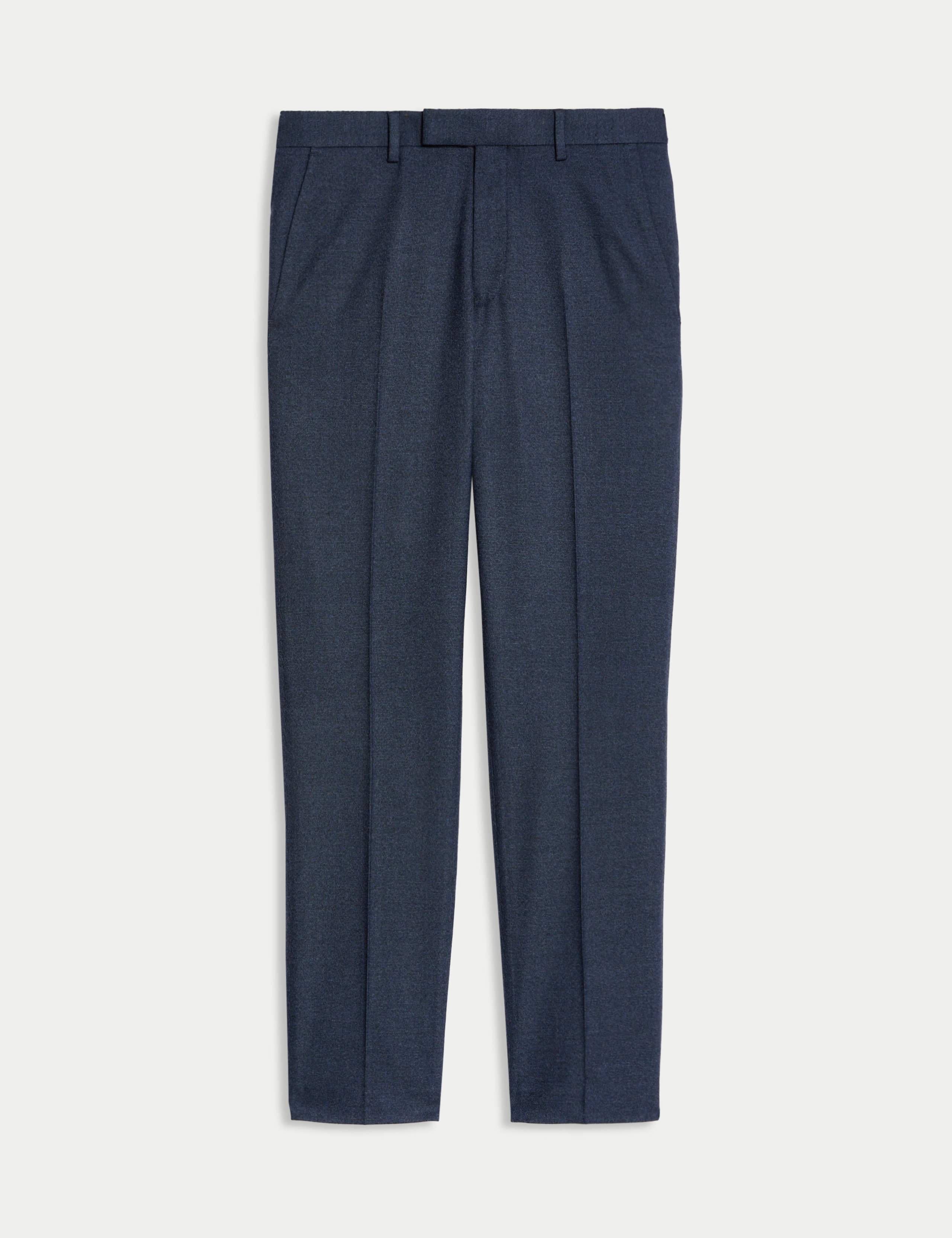 Slim Fit Flat Front Trousers 2 of 7