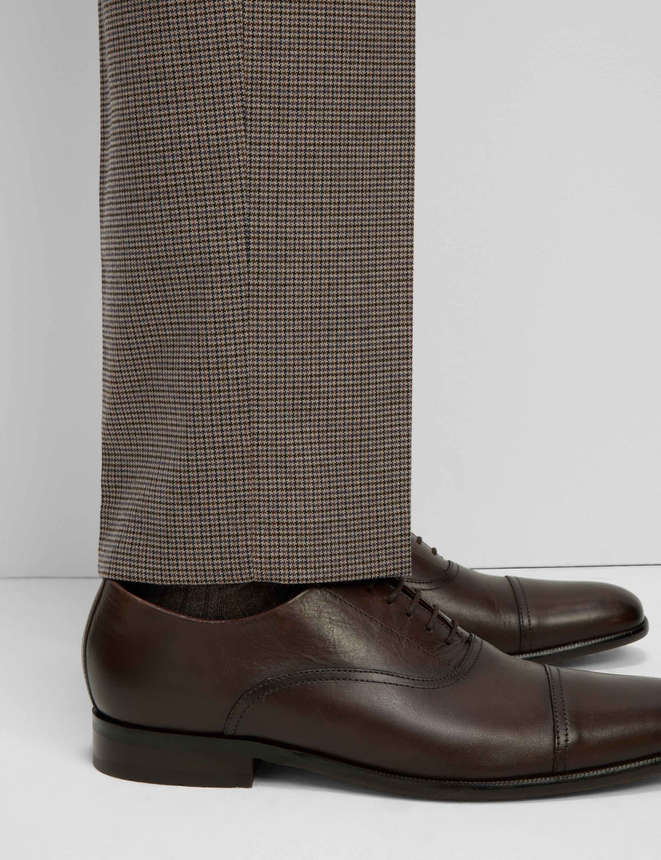 Regular Fit Puppytooth Stretch Suit Trousers 5 of 7