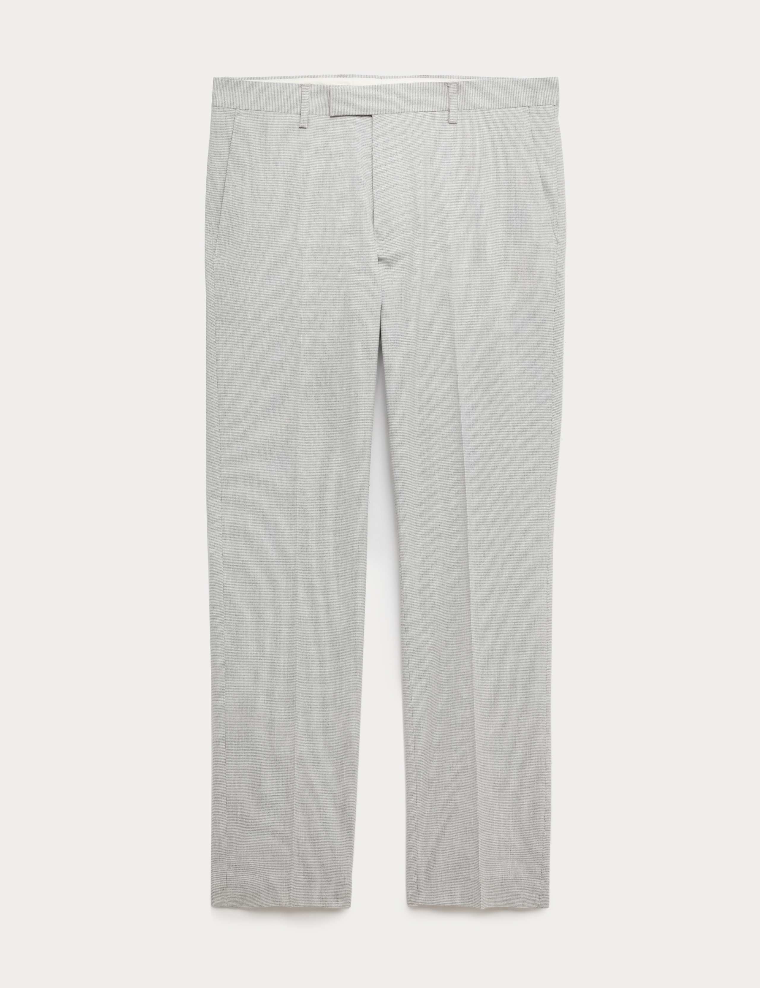 Tailored Fit Textured Stretch Suit Trousers 1 of 1