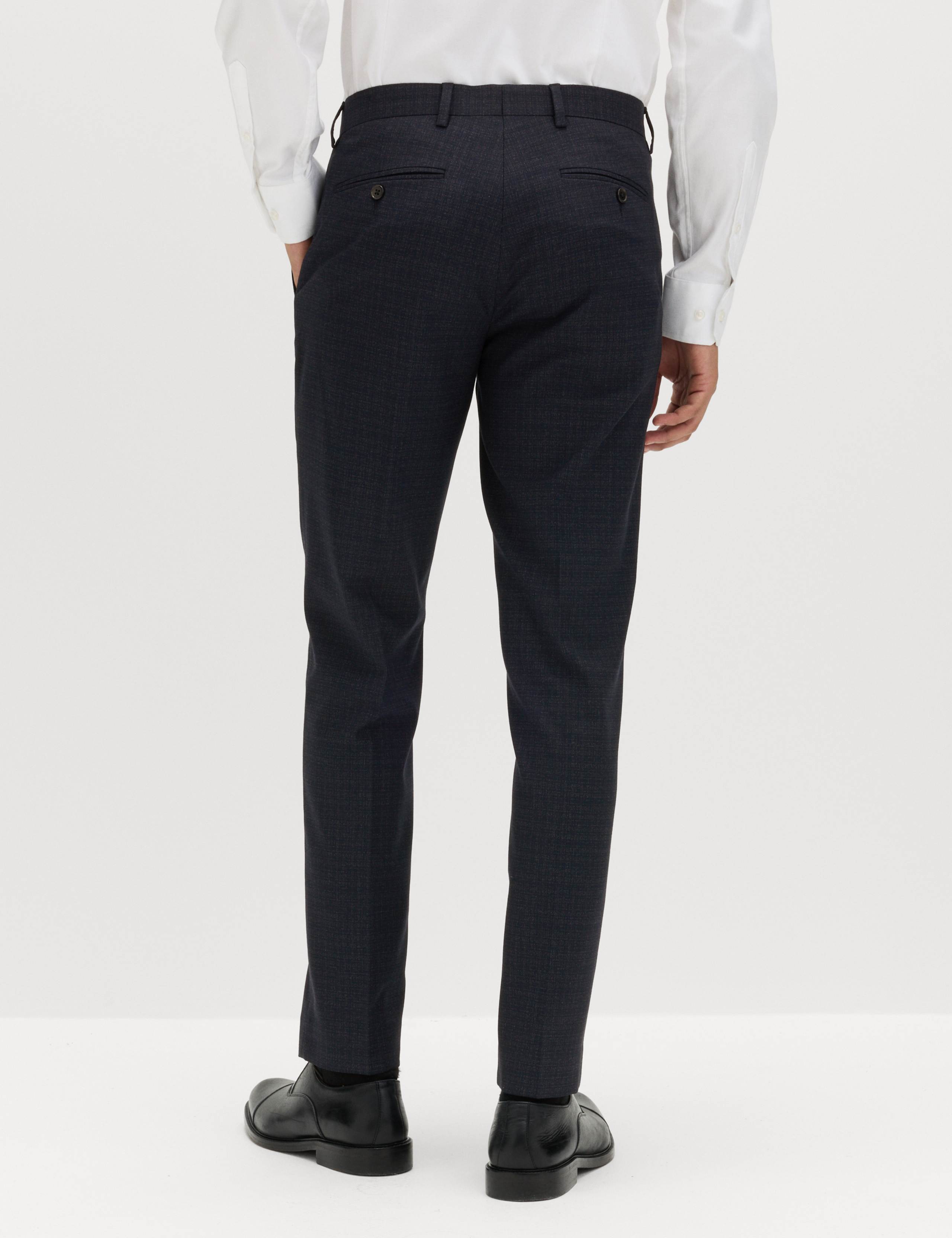 Slim Fit Textured Stretch Suit Trousers 5 of 5